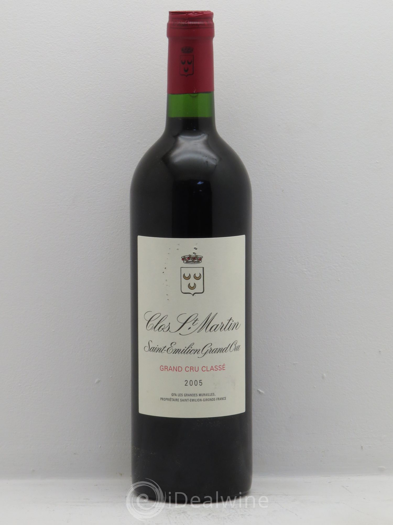 Clos Saint Martin Grand Cru Classé 2005 - Lot de 6 bouteilles - 0
