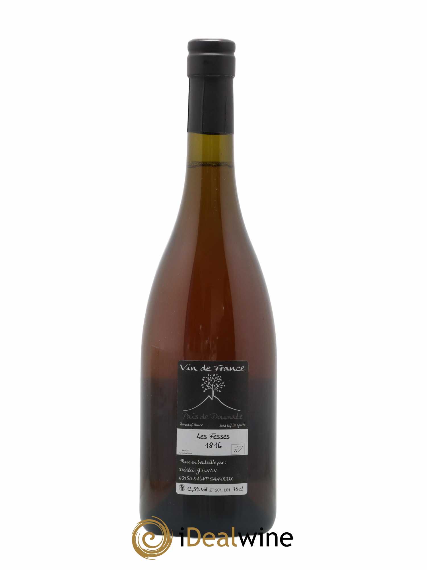 Vin de France Les Fesses Vignoble de l'Arbre Blanc 2016 - Lot de 1 bouteille - 1