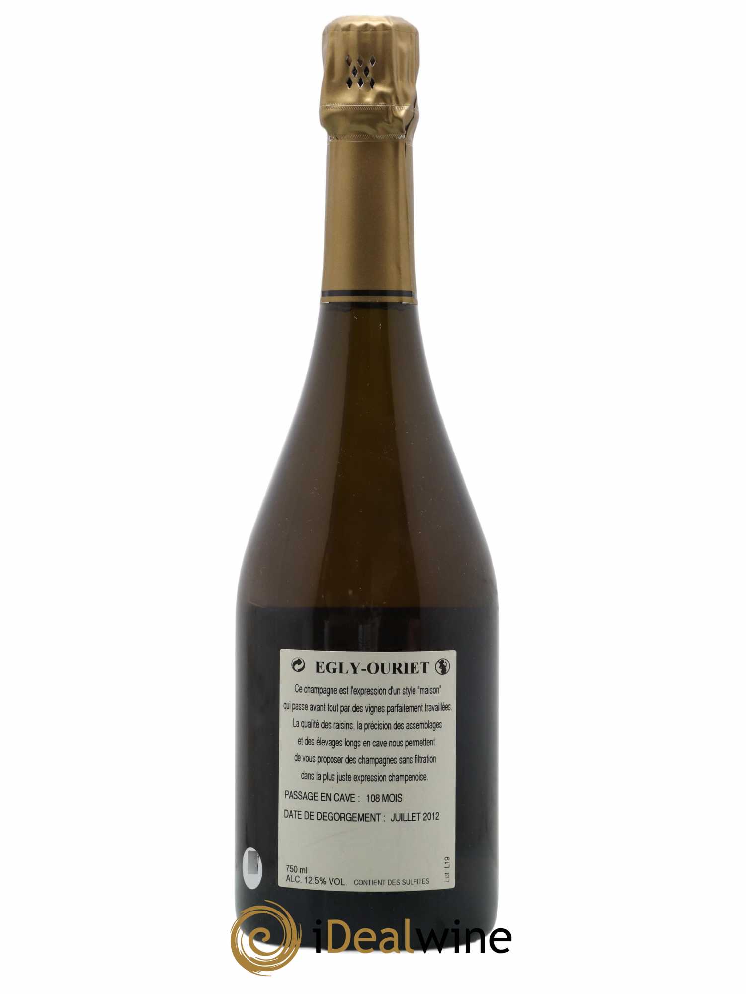 Grand Cru Brut Egly-Ouriet 2002 - Lot de 1 bouteille - 1