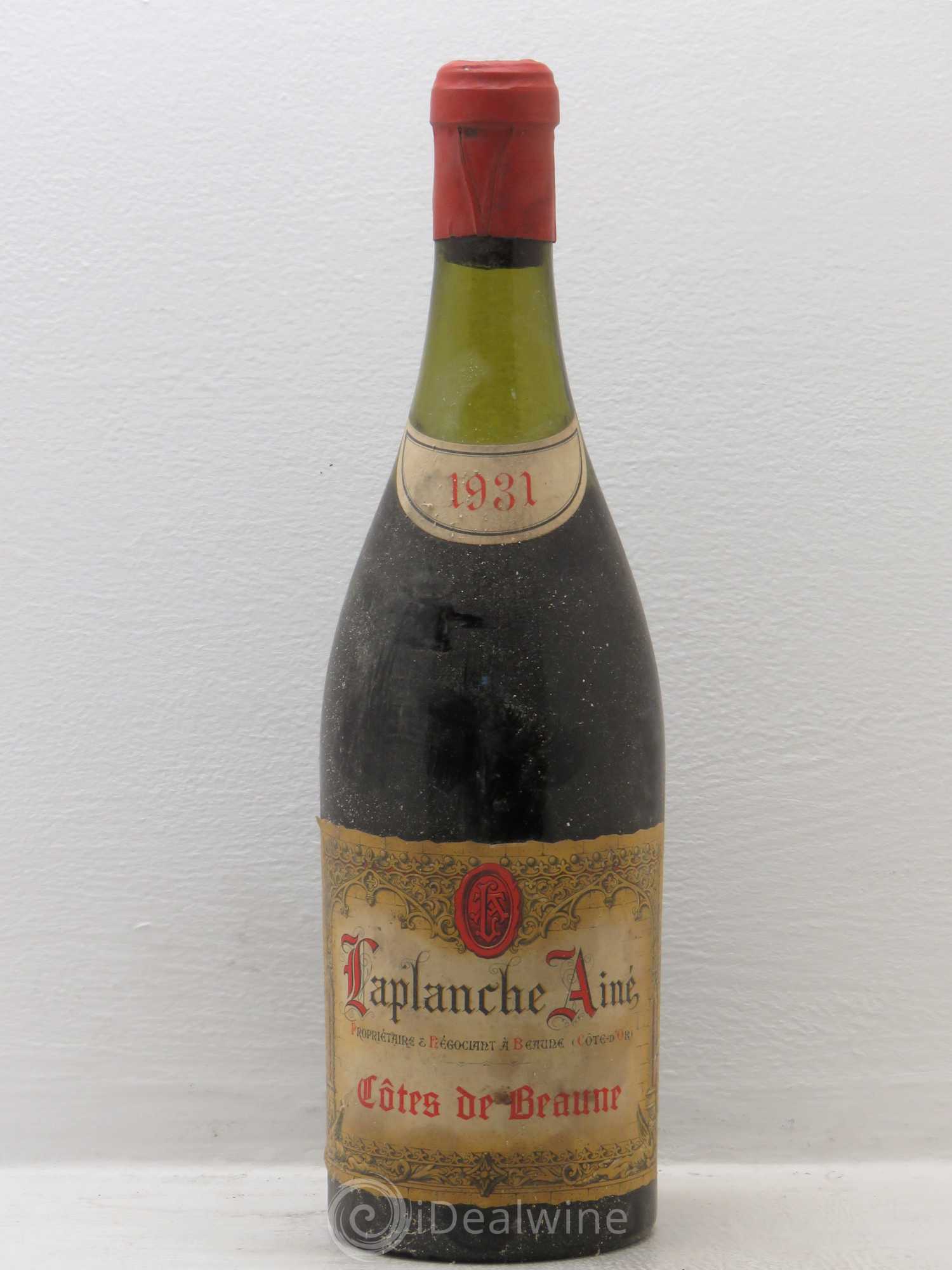 Côte de Beaune Laplanche Ainée 1931 - Posten von 1 Flasche - 0