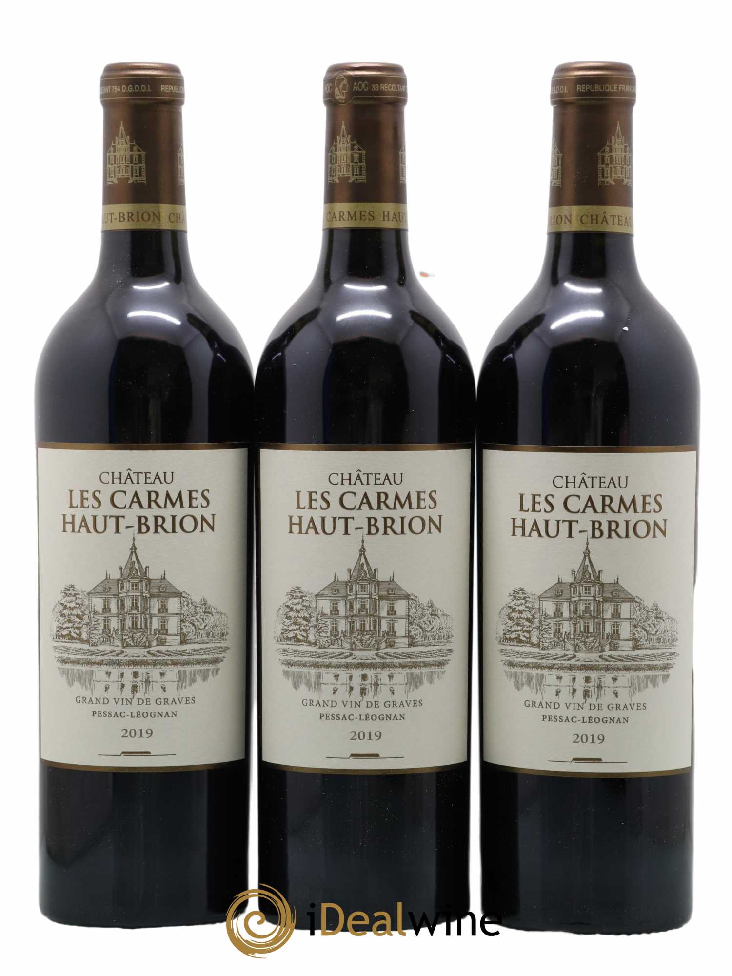 Château Les Carmes Haut-Brion 2019 - Lot de 6 bouteilles - 1