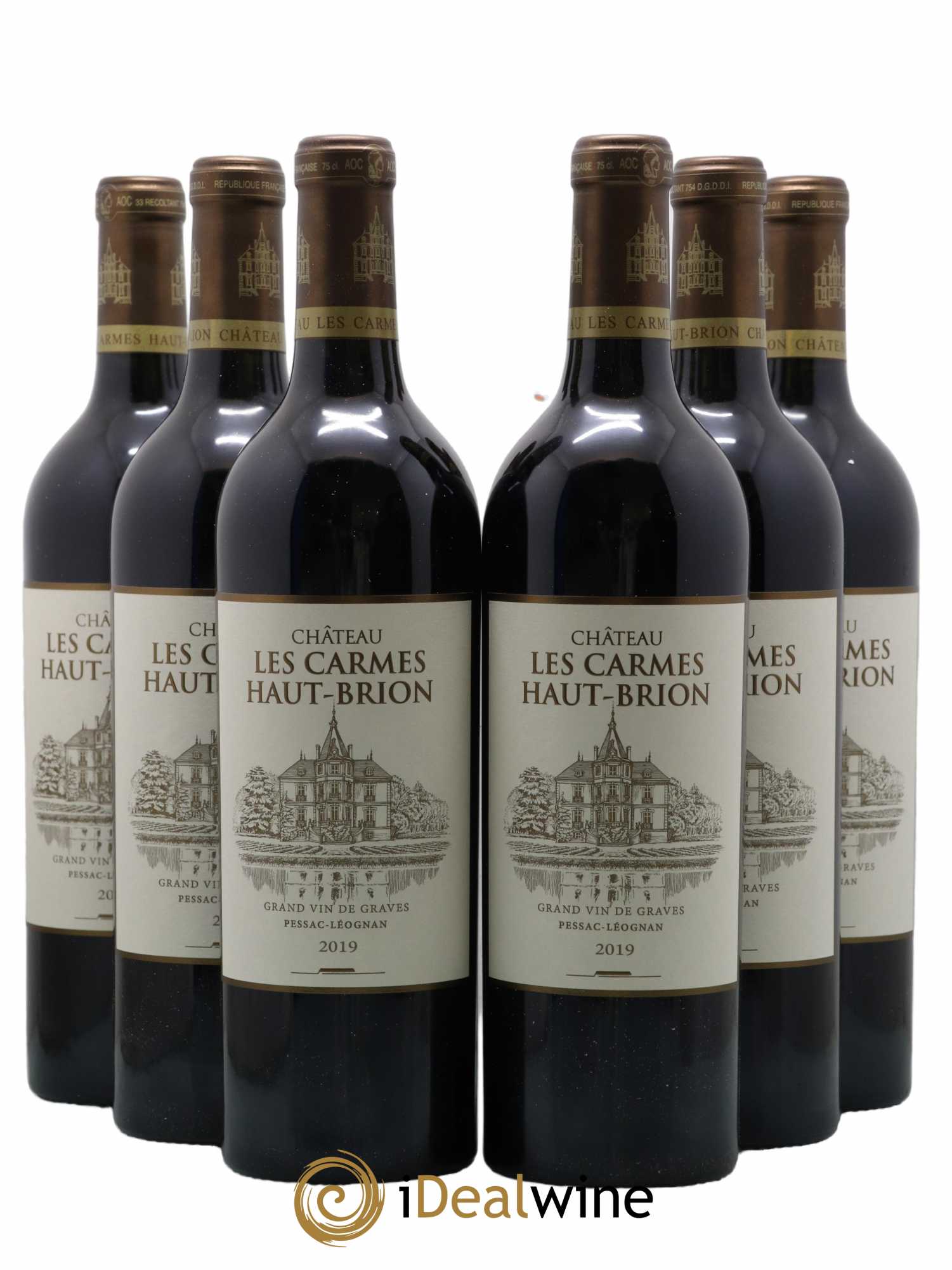 Château Les Carmes Haut-Brion 2019 - Lot de 6 bouteilles - 0