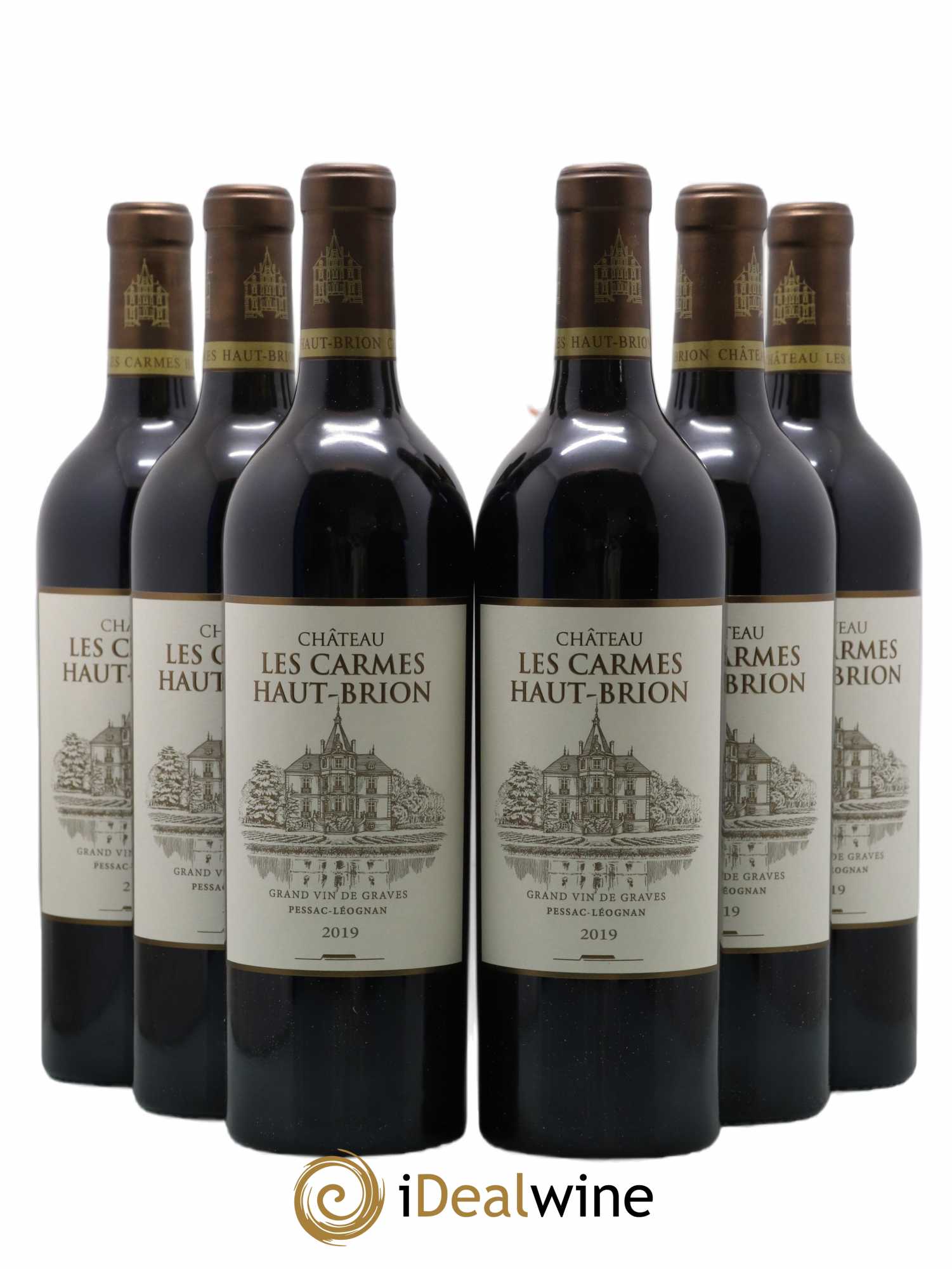 Château Les Carmes Haut-Brion 2019 - Lot de 6 bouteilles - 0