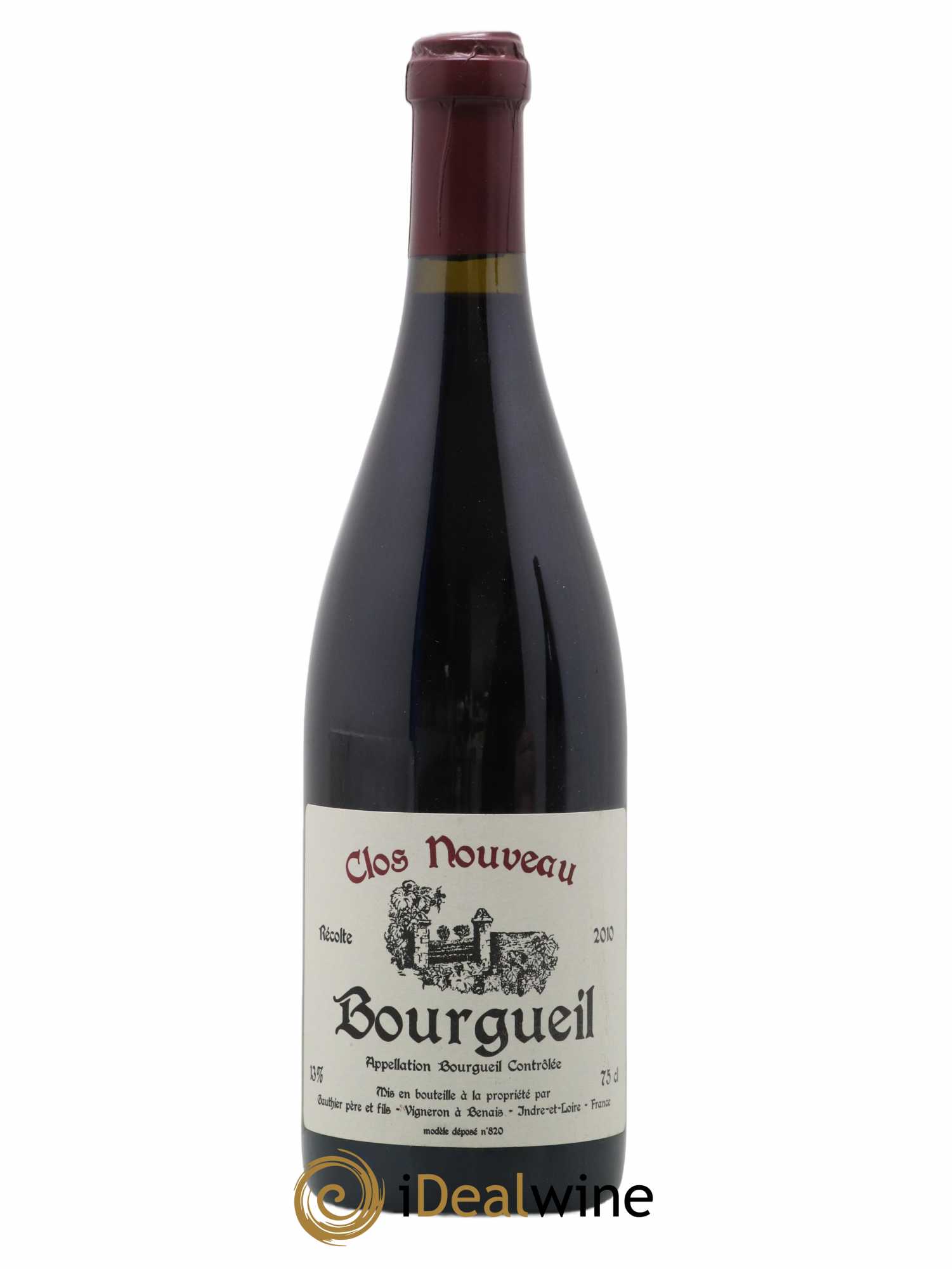 Bourgueil Clos Nouveau Domaine du Bel Air 2010 - Lot de 1 bouteille - 0