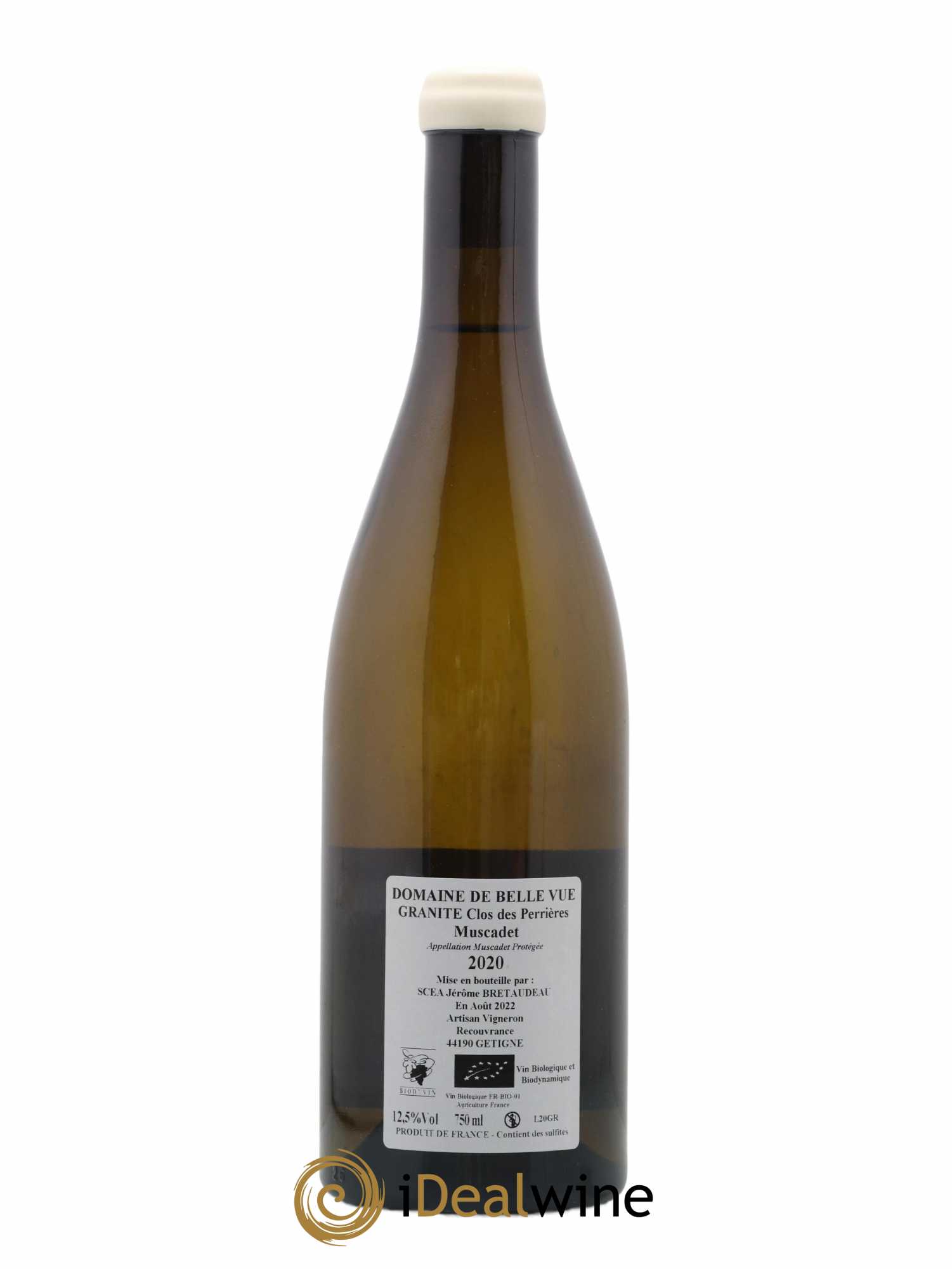 Muscadet-Sèvre-et-Maine Granite Clos des Perrières Jérôme Bretaudeau - Domaine de Bellevue (senza prezzo di riserva) (senza prezzo di riserva) 2020 - Lotto di 1 bottiglia - 1