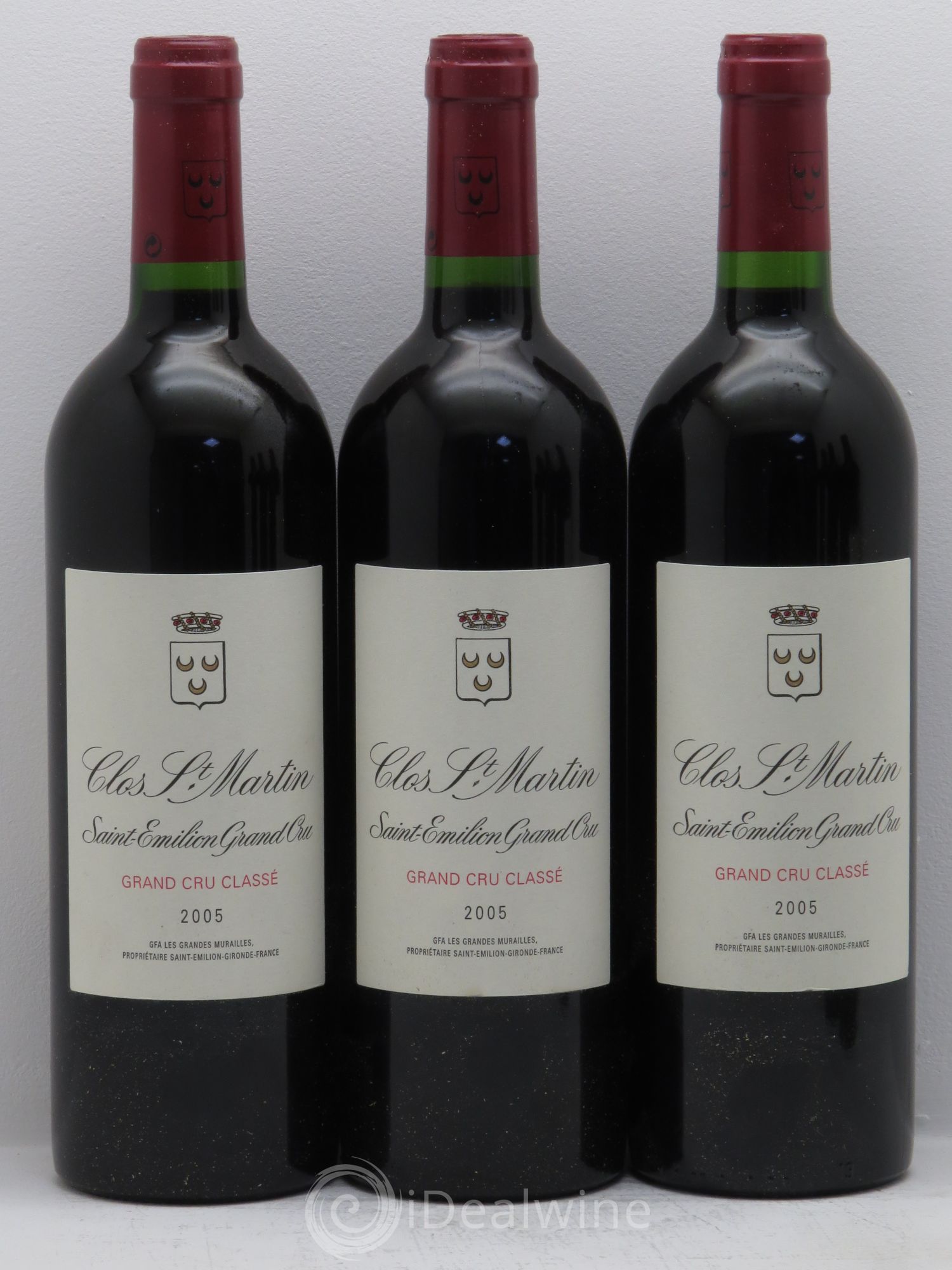 Clos Saint Martin Grand Cru Classé 2005 - Lot de 12 bouteilles - 3