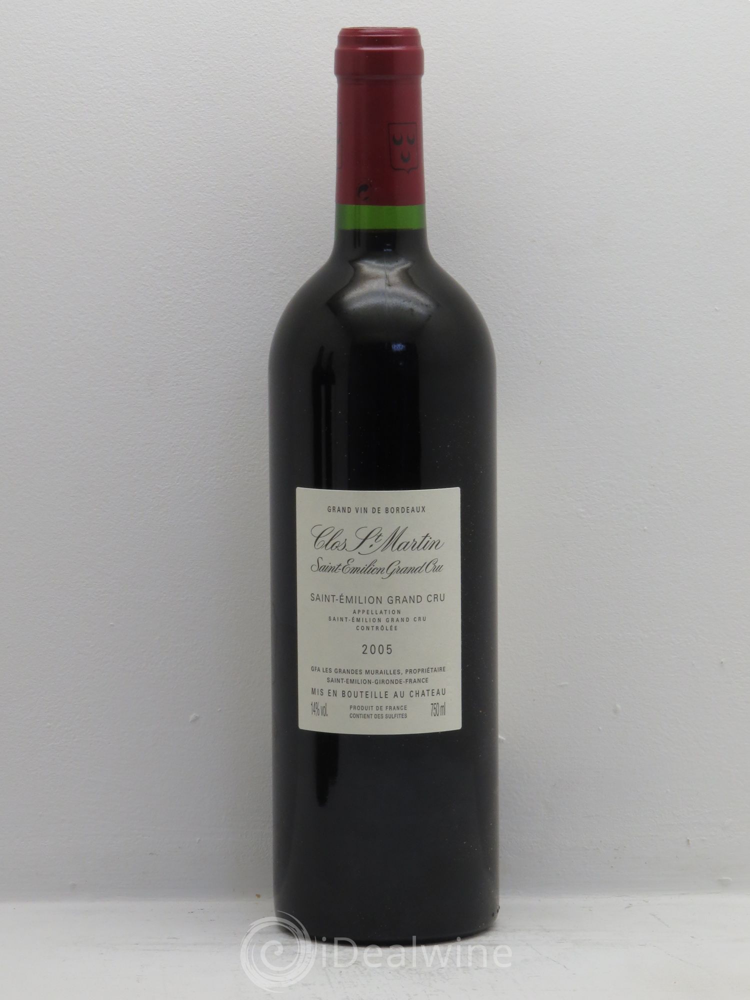 Clos Saint Martin Grand Cru Classé 2005 - Lot de 12 bouteilles - 5
