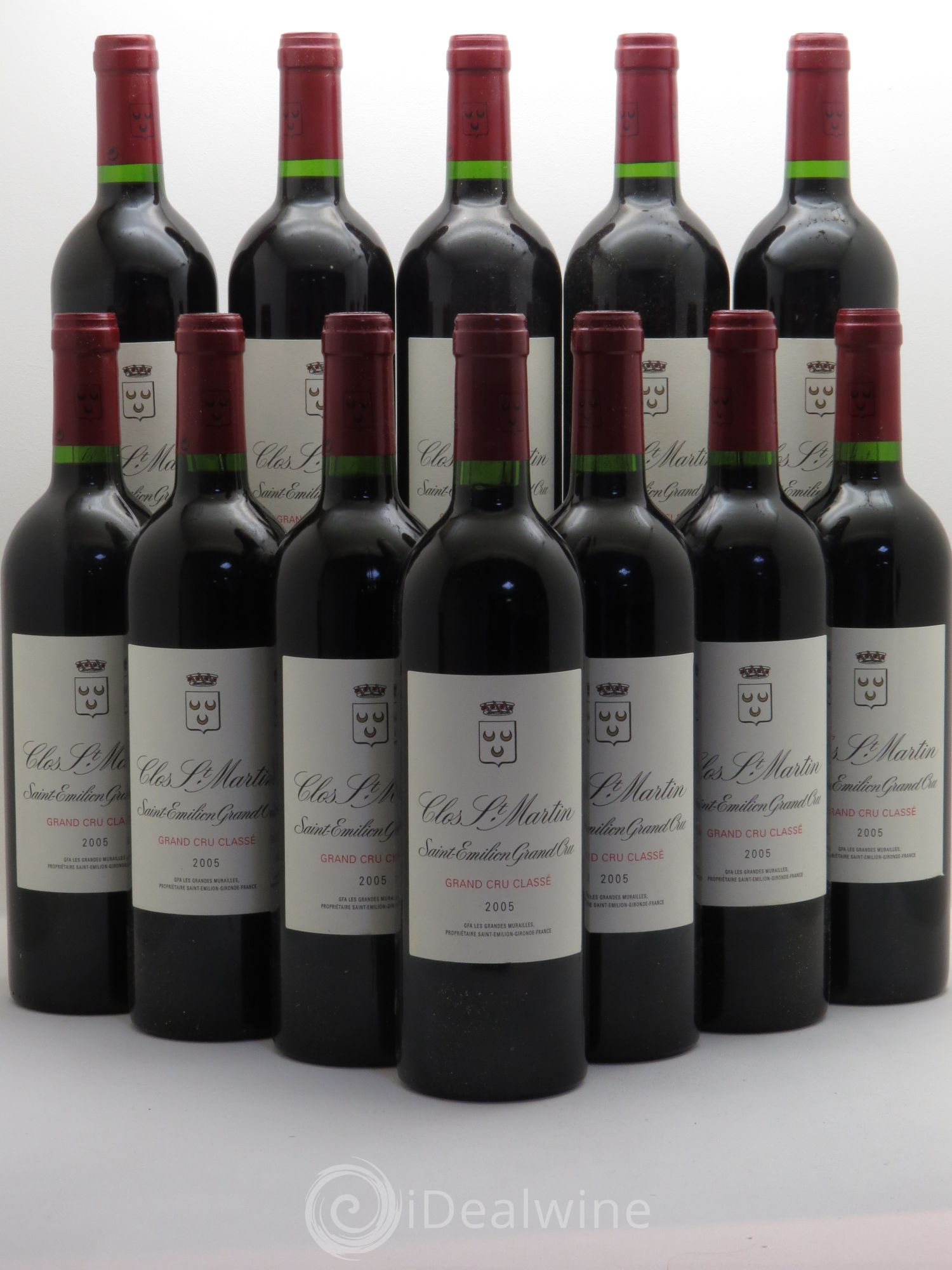 Clos Saint Martin Grand Cru Classé 2005 - Lot de 12 bouteilles - 0