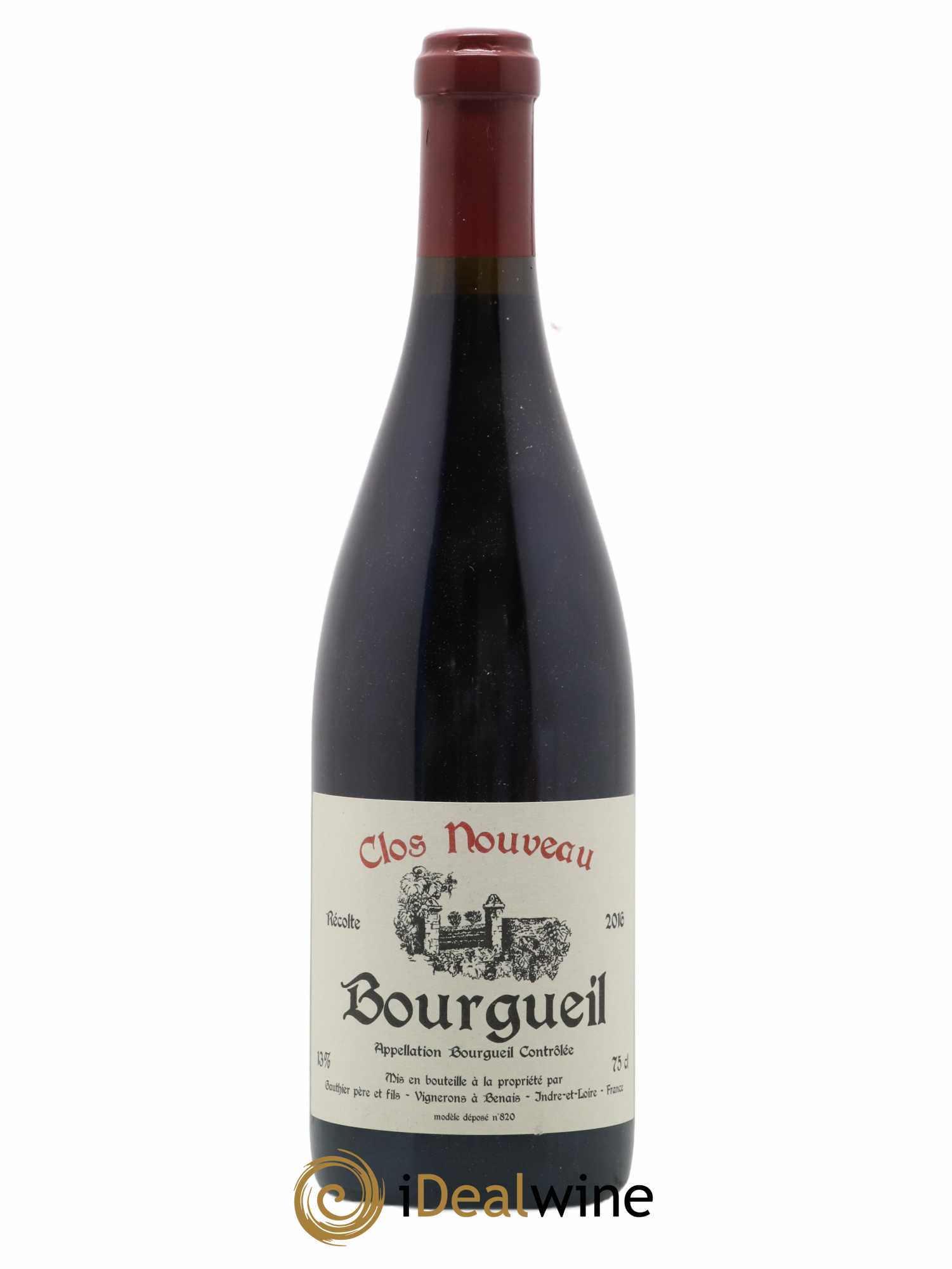 Bourgueil Clos Nouveau Domaine du Bel Air 2016 - Lot de 1 bouteille - 0