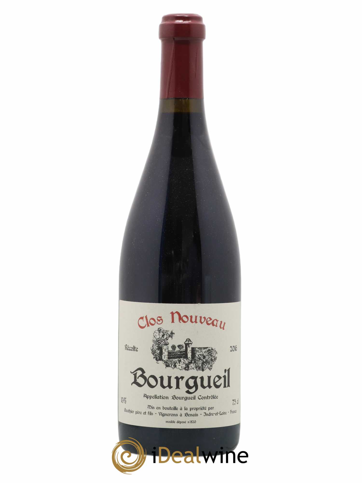 Bourgueil Clos Nouveau Domaine du Bel Air 2016 - Posten von 1 Flasche - 0