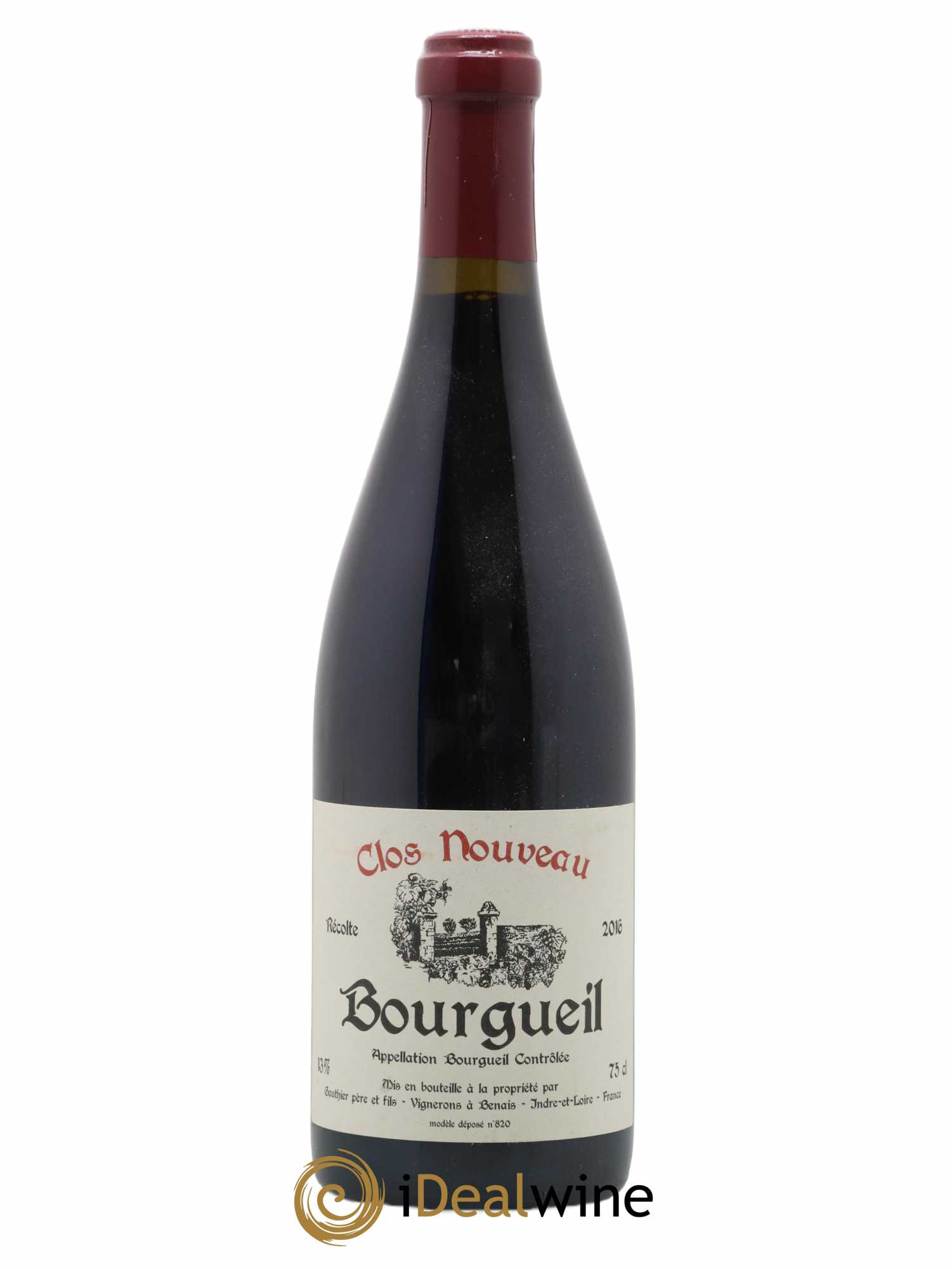 Bourgueil Clos Nouveau Domaine du Bel Air 2016 - Posten von 1 Flasche - 0
