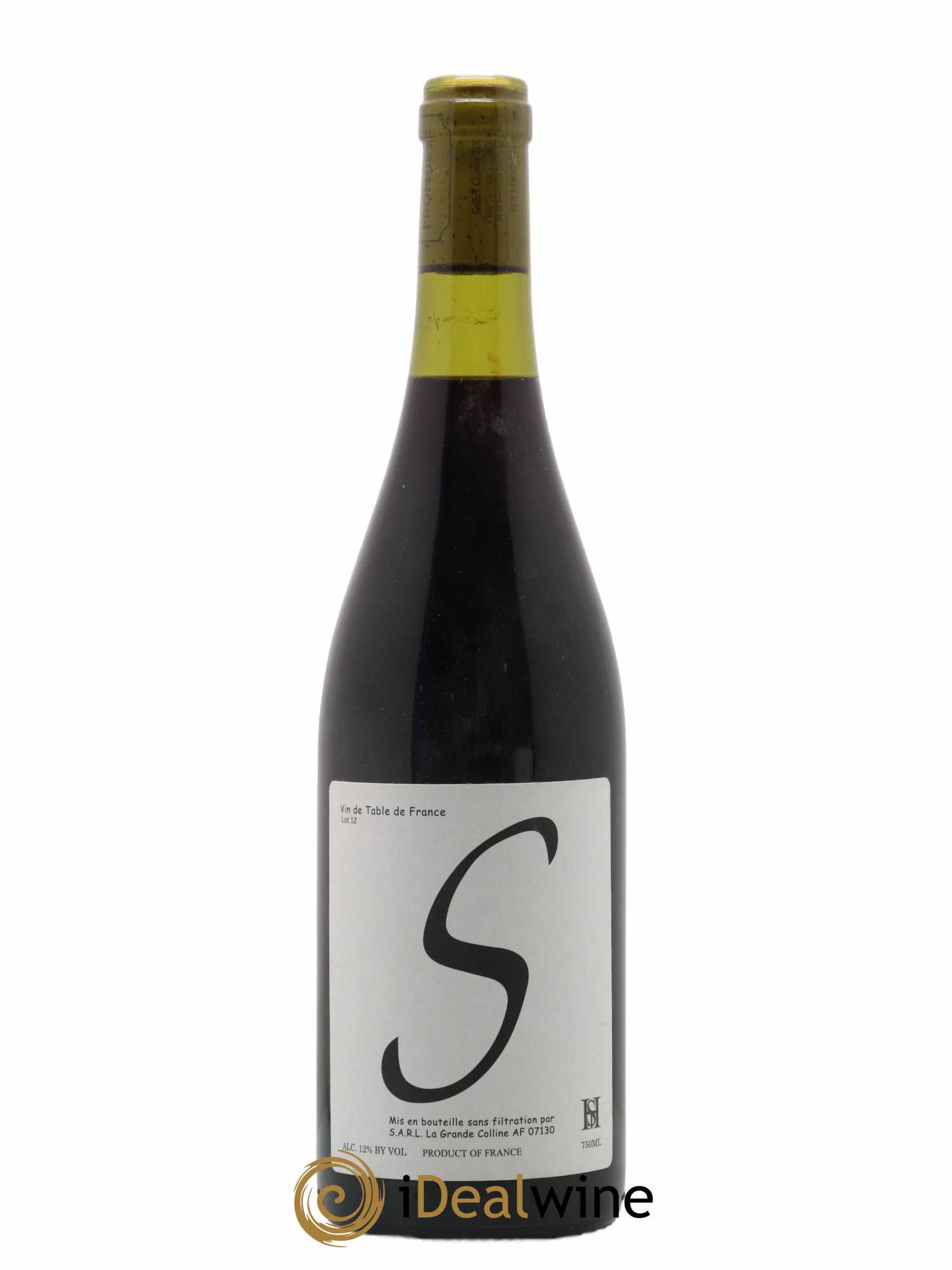 Vin de France Cuvée S Hirotake Ooka - Domaine La Grande Colline 2012 - Lot de 1 bouteille - 0