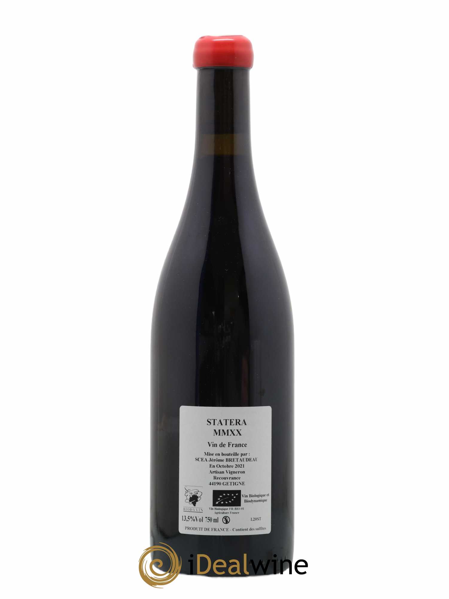 Vin de France Statera Jérôme Bretaudeau - Domaine de Bellevue 2020 - Lot de 1 bouteille - 1