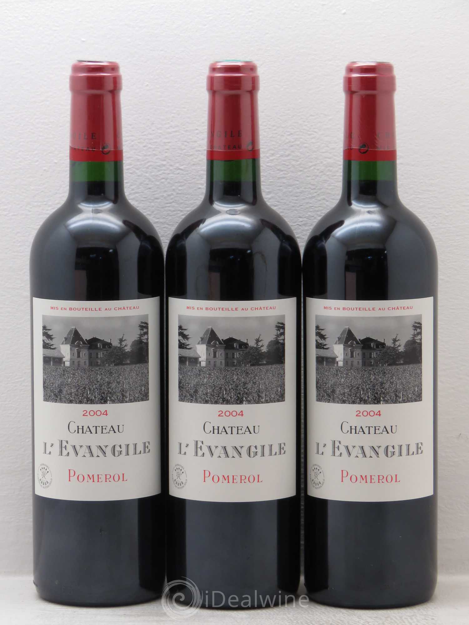 Château l' Évangile 2004 - Lot de 3 bouteilles - 0