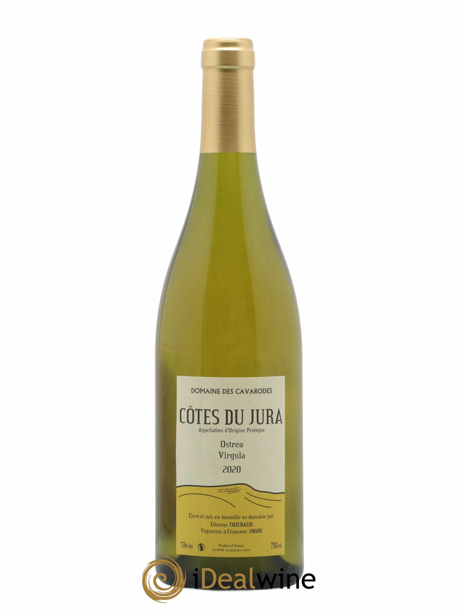 Côtes du Jura Ostrea Virgula Cavarodes (Domaine des) - Etienne Thiébaud 2020 - Lot de 1 bouteille - 0