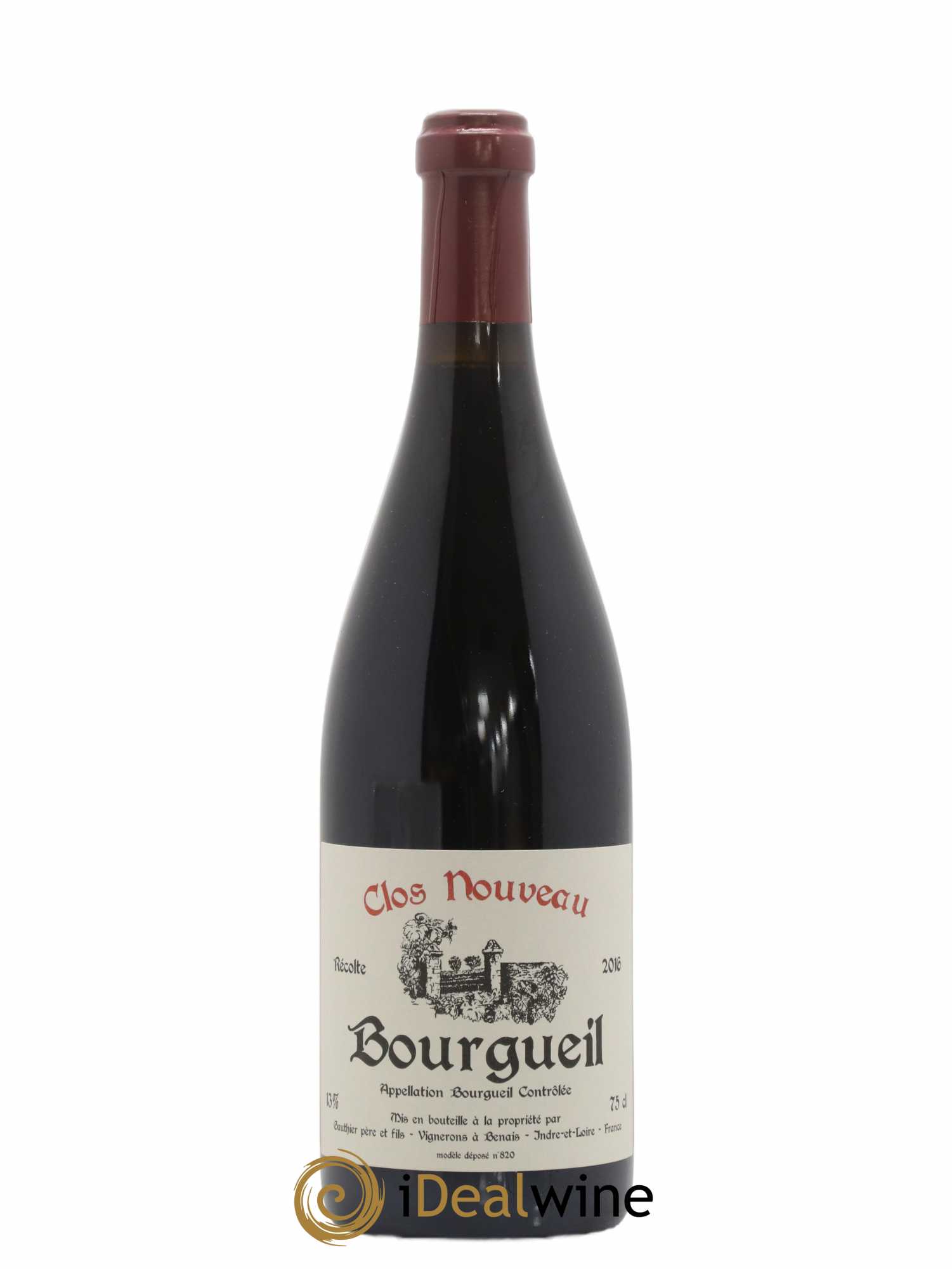 Bourgueil Clos Nouveau Domaine du Bel Air 2016 - Lot de 1 bouteille - 0