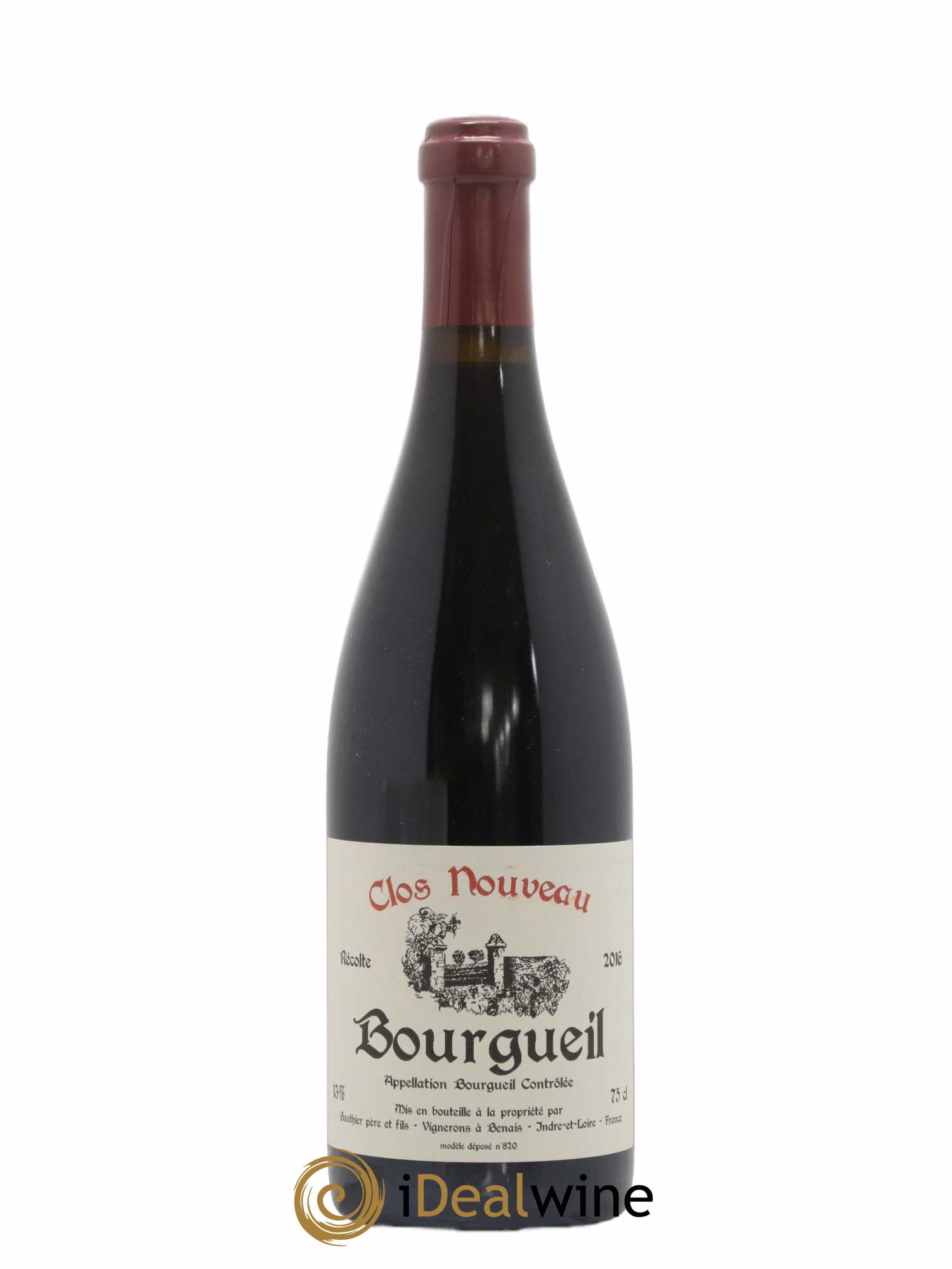 Bourgueil Clos Nouveau Domaine du Bel Air 2016 - Lot de 1 bouteille - 0