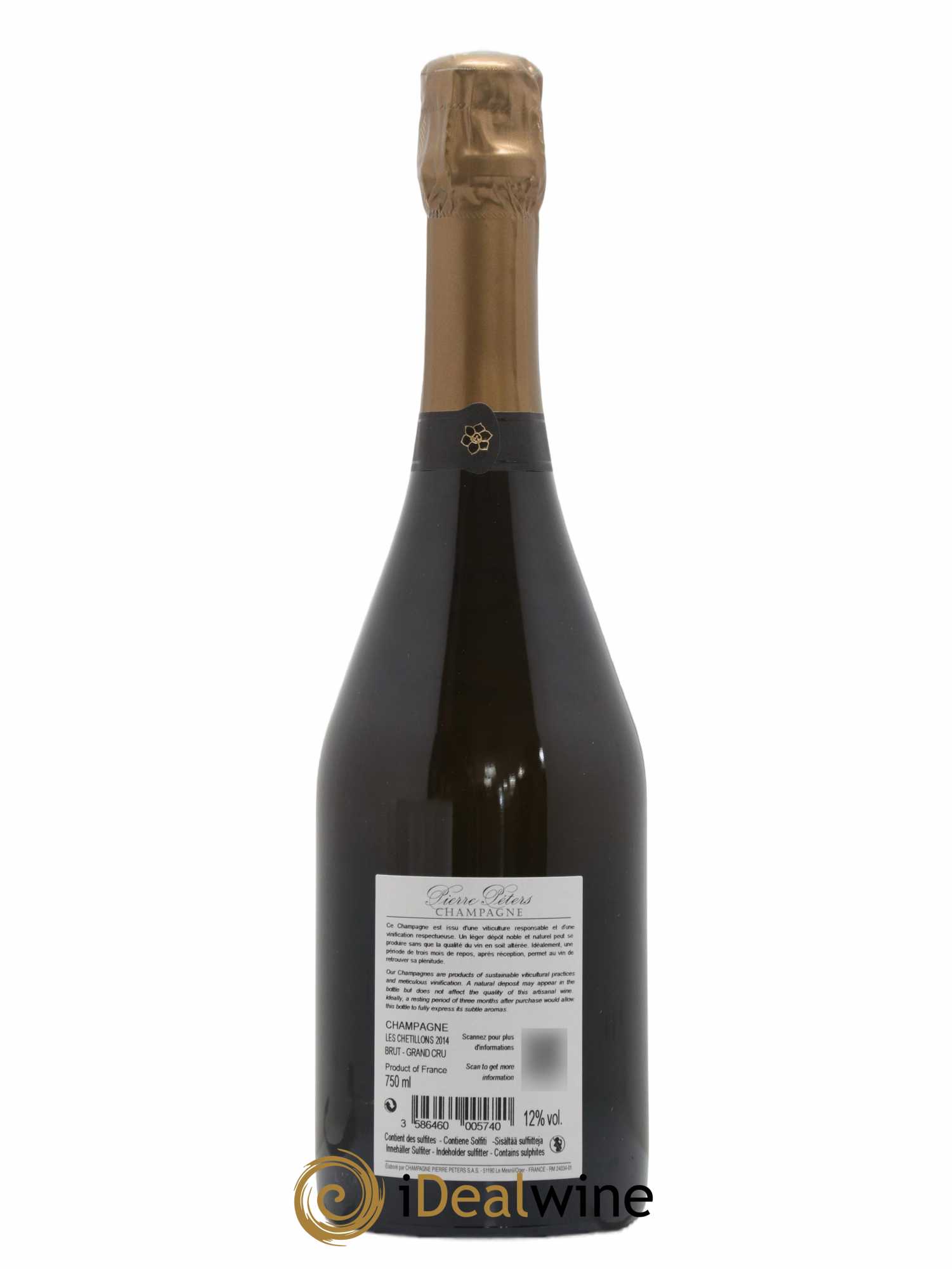 Cuvée Spéciale les Chétillons Blanc de Blancs Brut Pierre Péters 2014 - Lot de 1 bouteille - 1