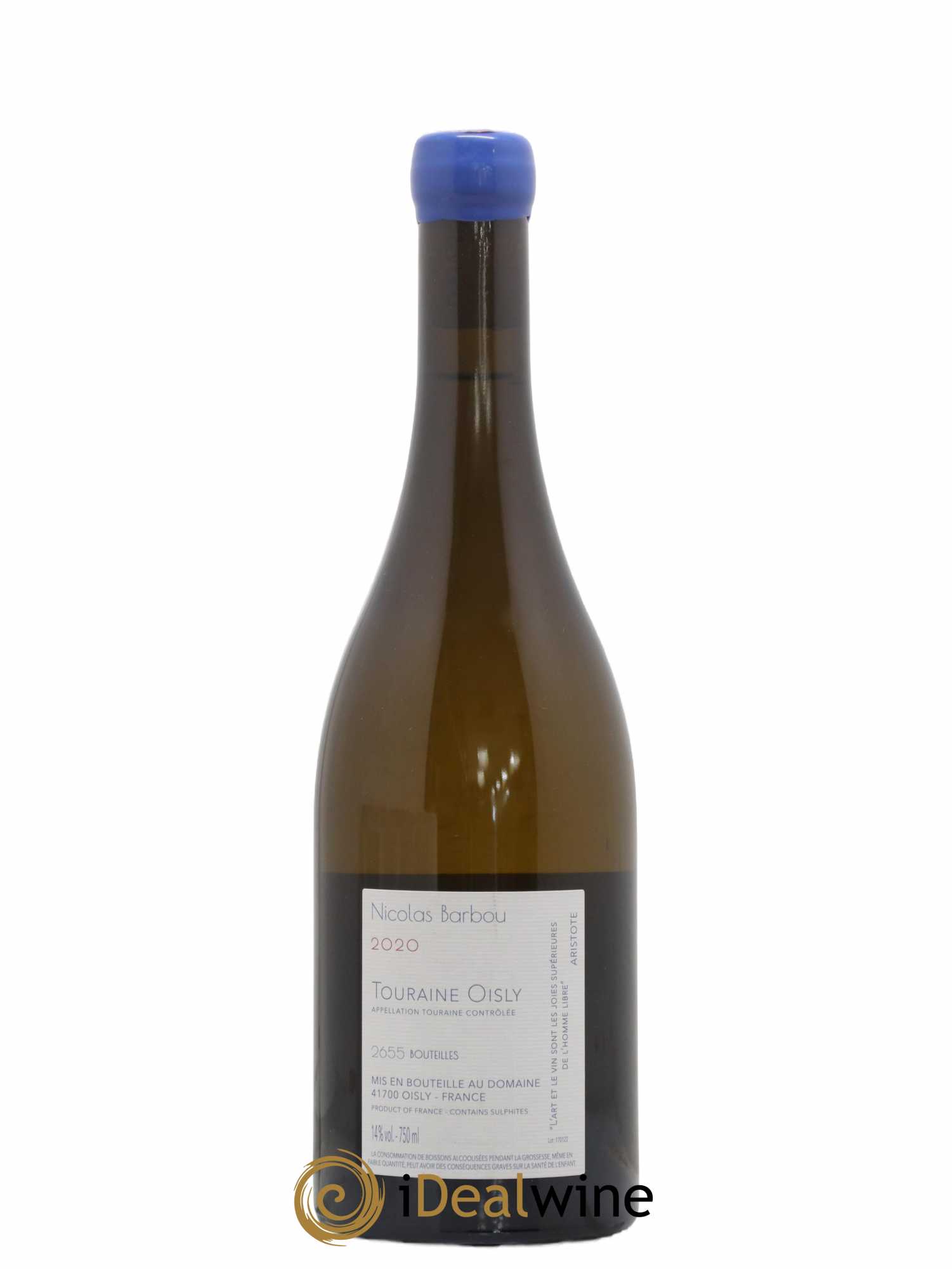 Touraine-Oisly Utopie Créative Nicolas Barbou 2020 - Lot de 1 bouteille - 1