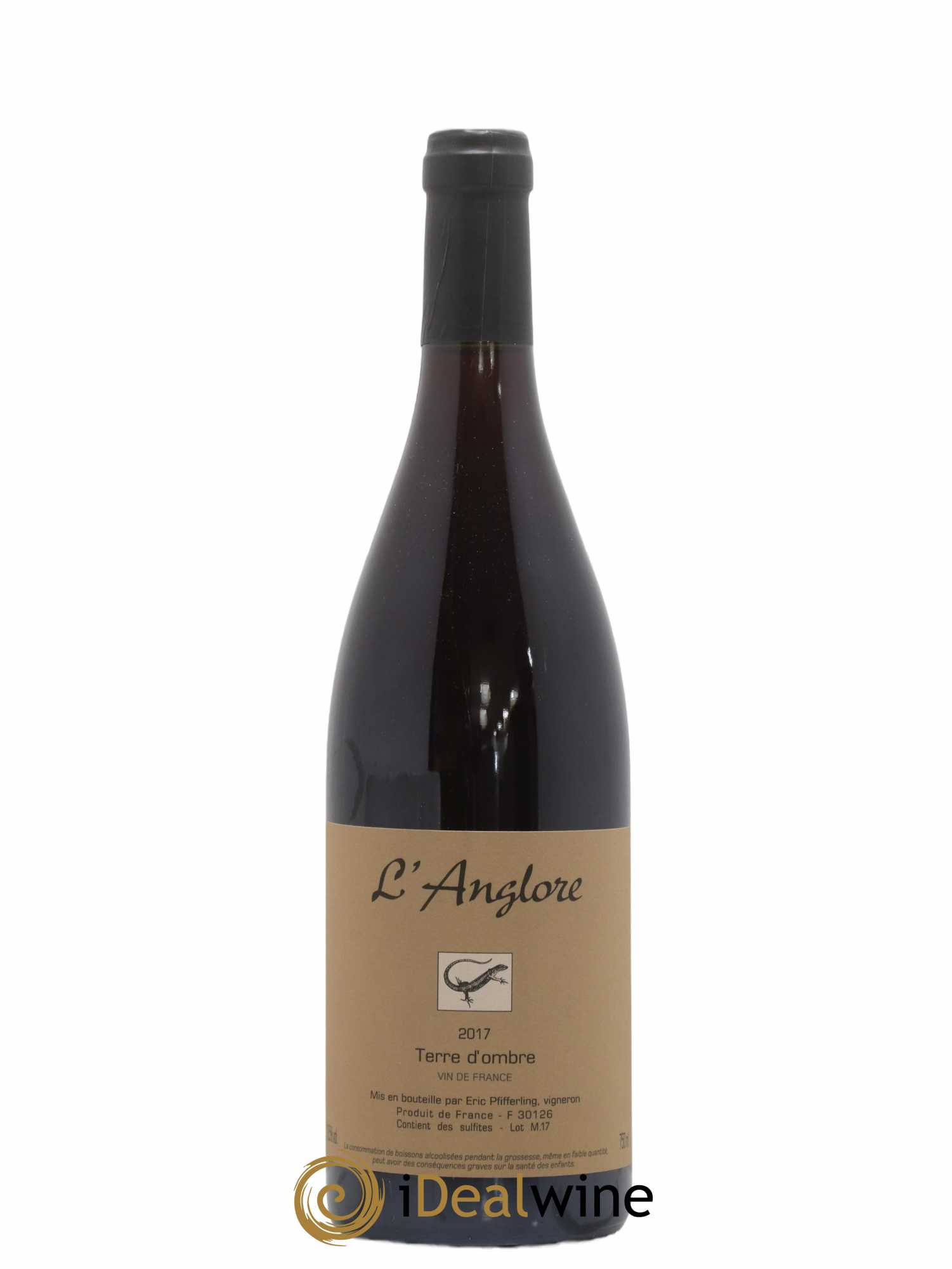 Vin de France Terre d'Ombre L'Anglore 2017 - Lot de 1 bouteille - 0