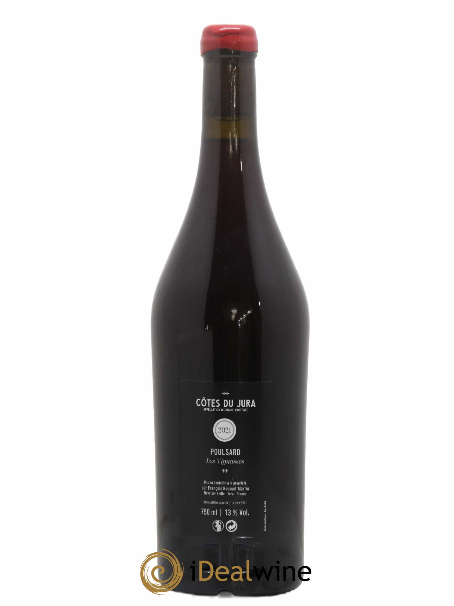 Côtes du Jura Les Vignasses Poulsard François Rousset Martin 2021 - Lot de 1 bouteille - 1