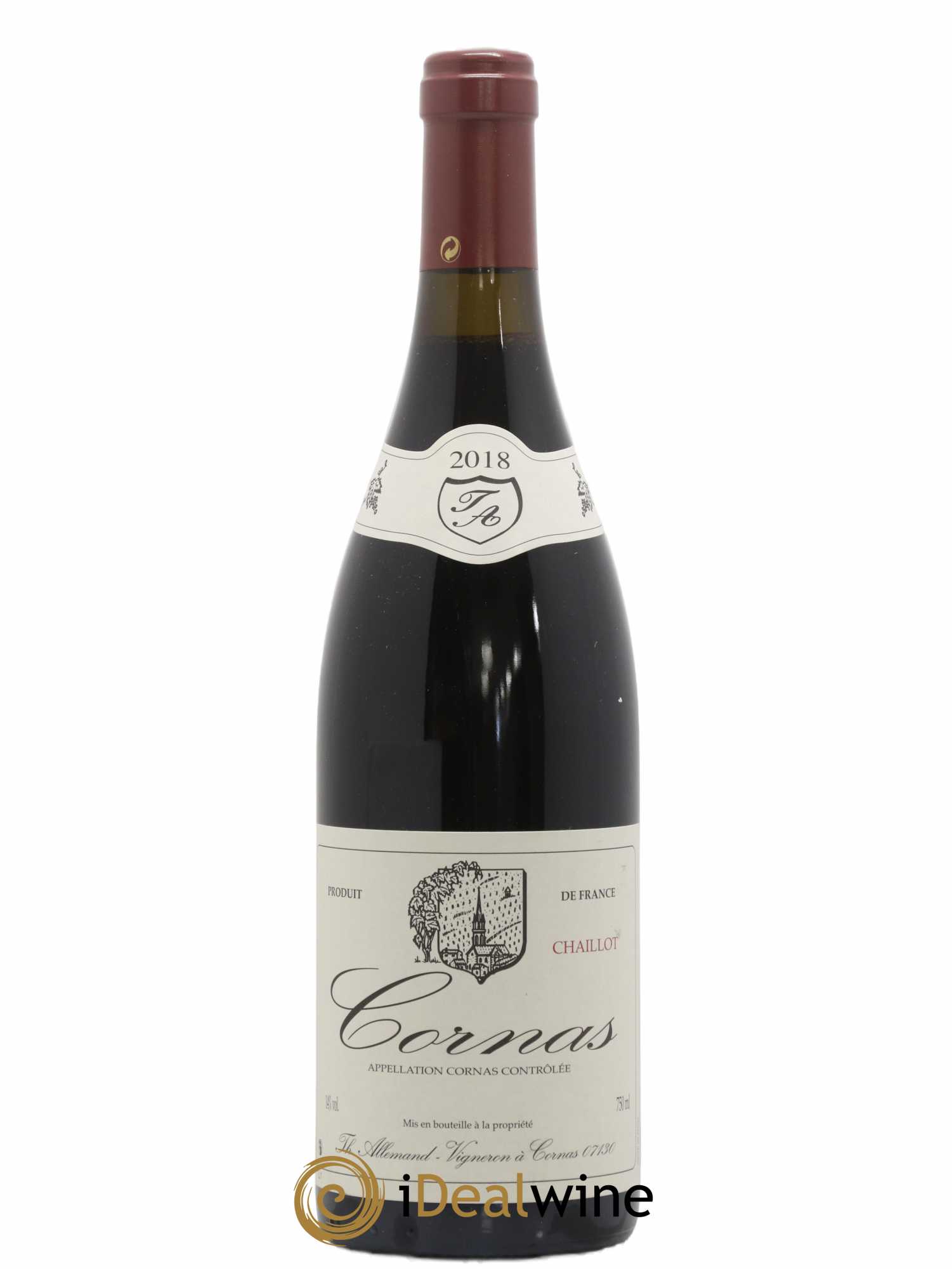 Cornas Chaillot Thierry Allemand 2018 - Lot de 1 bouteille - 0