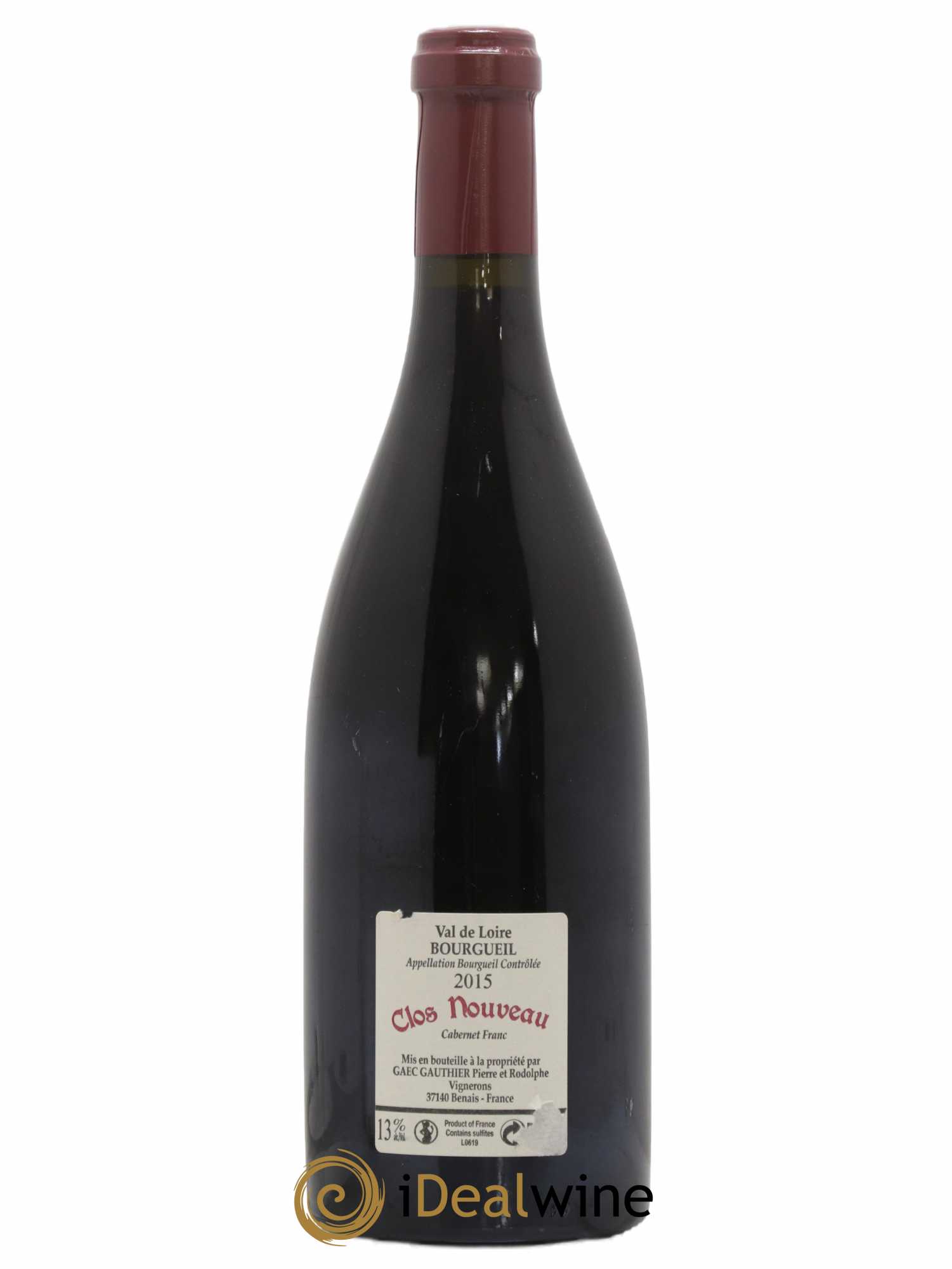 Bourgueil Clos Nouveau Domaine du Bel Air 2015 - Lot de 1 bouteille - 1