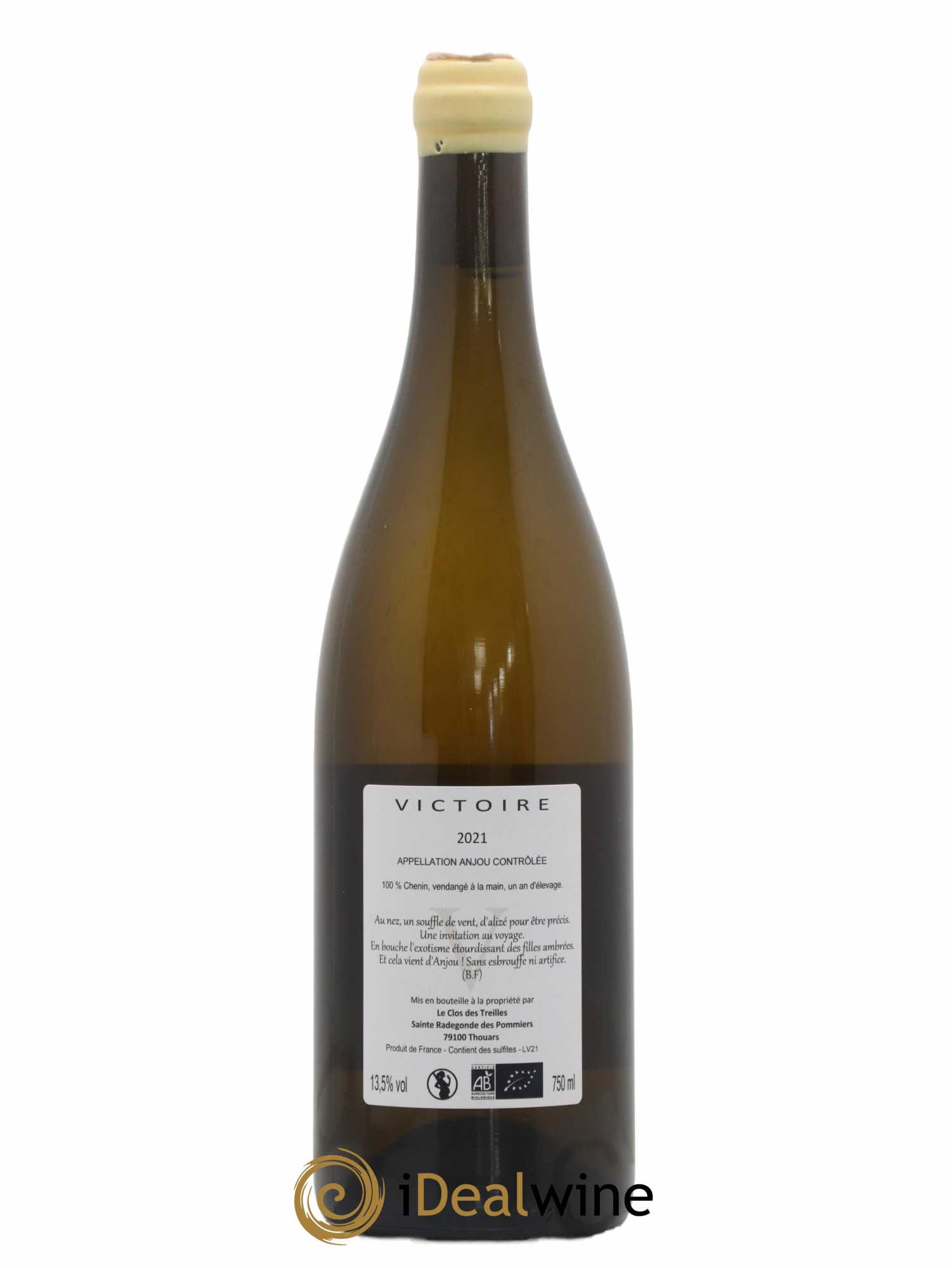 Anjou Victoire Clos des Treilles - Nicolas Réau 2021 - Lot de 1 bouteille - 1