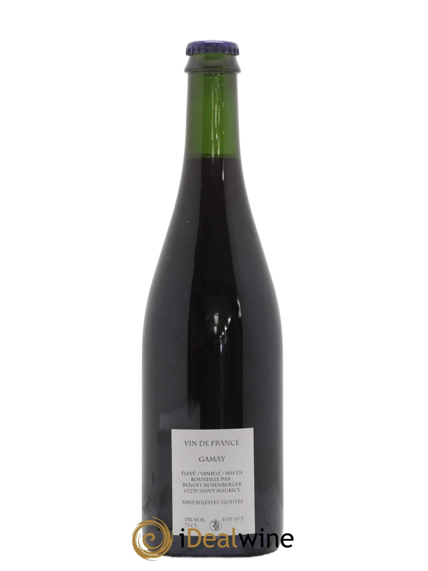 Vin de France Verre de Terre Loup des Vignes Benoit Rosenberger 2019 - Lot de 1 bouteille - 1