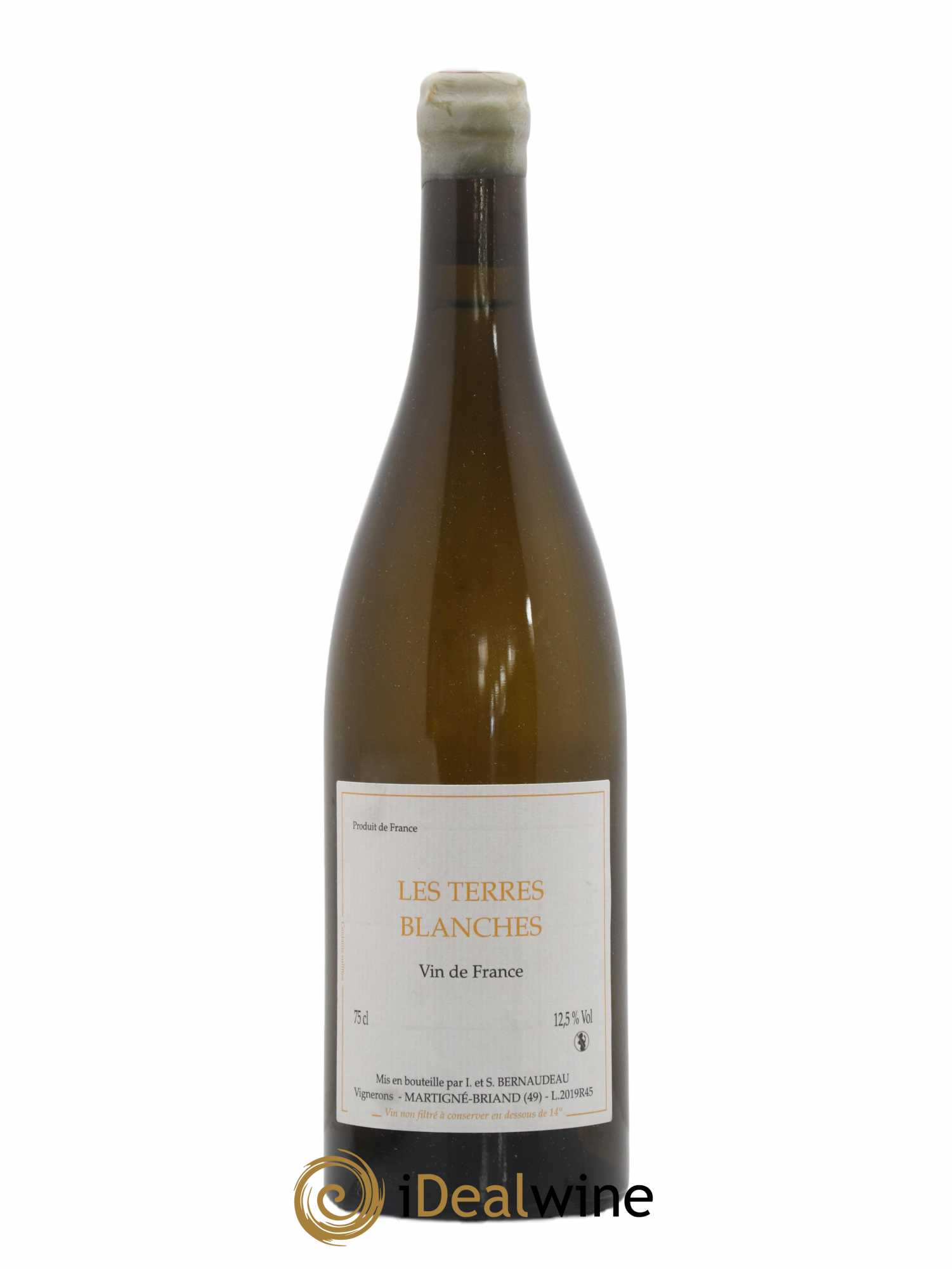 Vin de France Les Terres Blanches Stéphane Bernaudeau 2019 - Lot de 1 bouteille - 0
