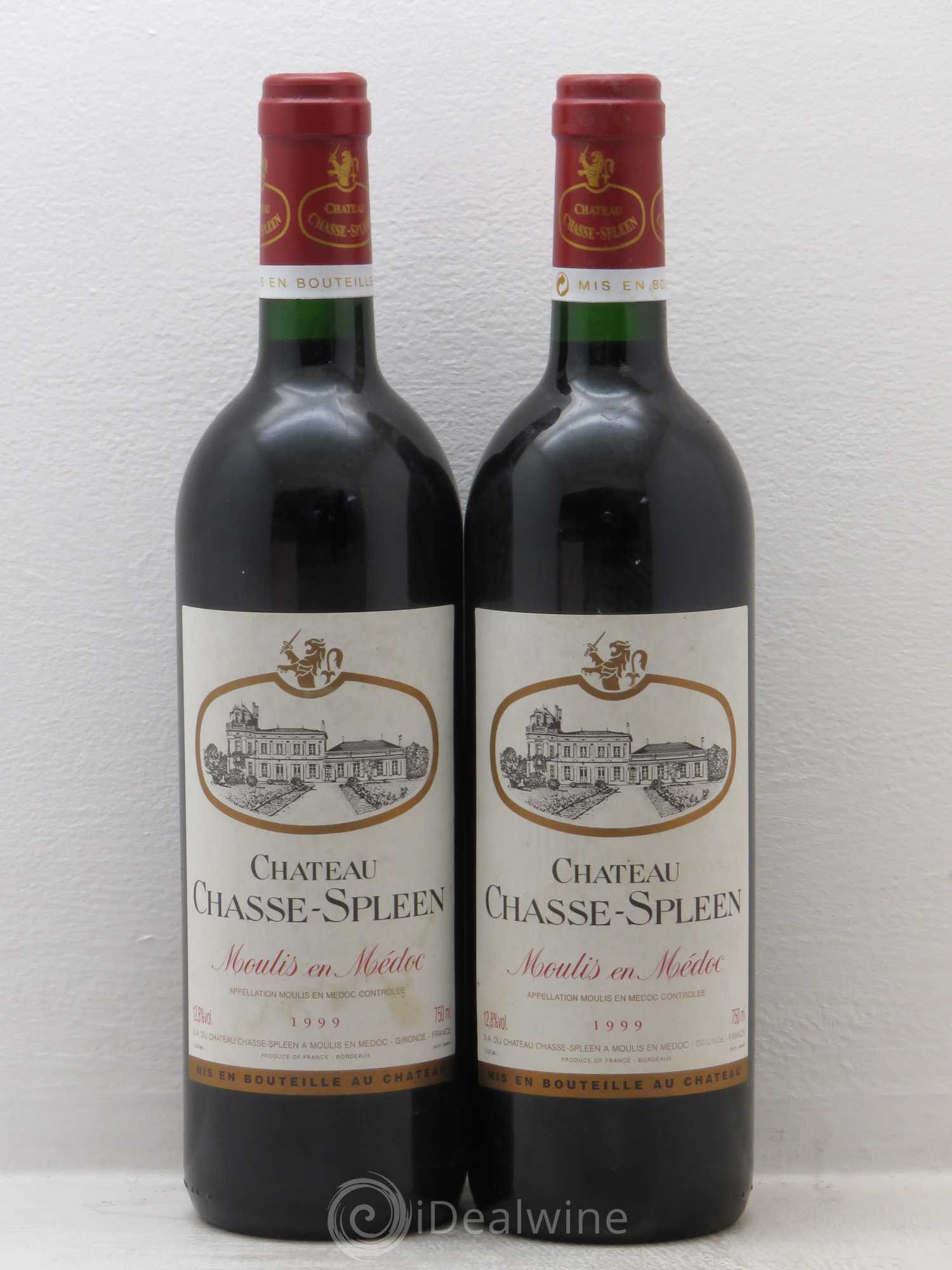 Château Chasse Spleen 1999 - Lot de 2 bouteilles - 0