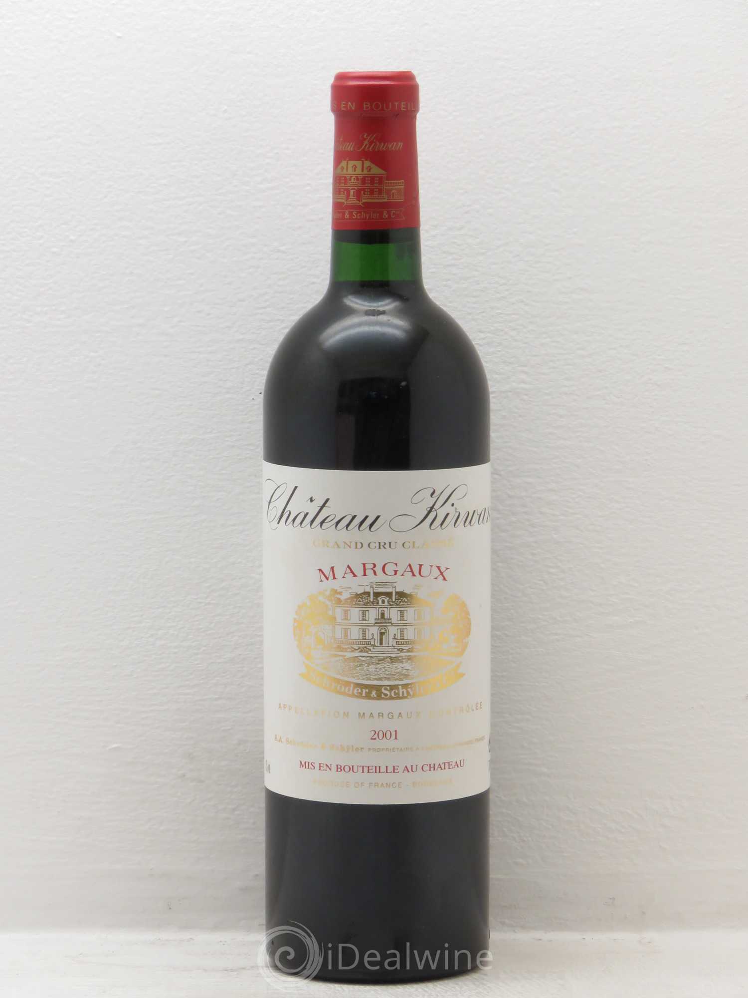 Château Kirwan 3ème Grand Cru Classé 2001 - Lot de 1 bouteille - 0