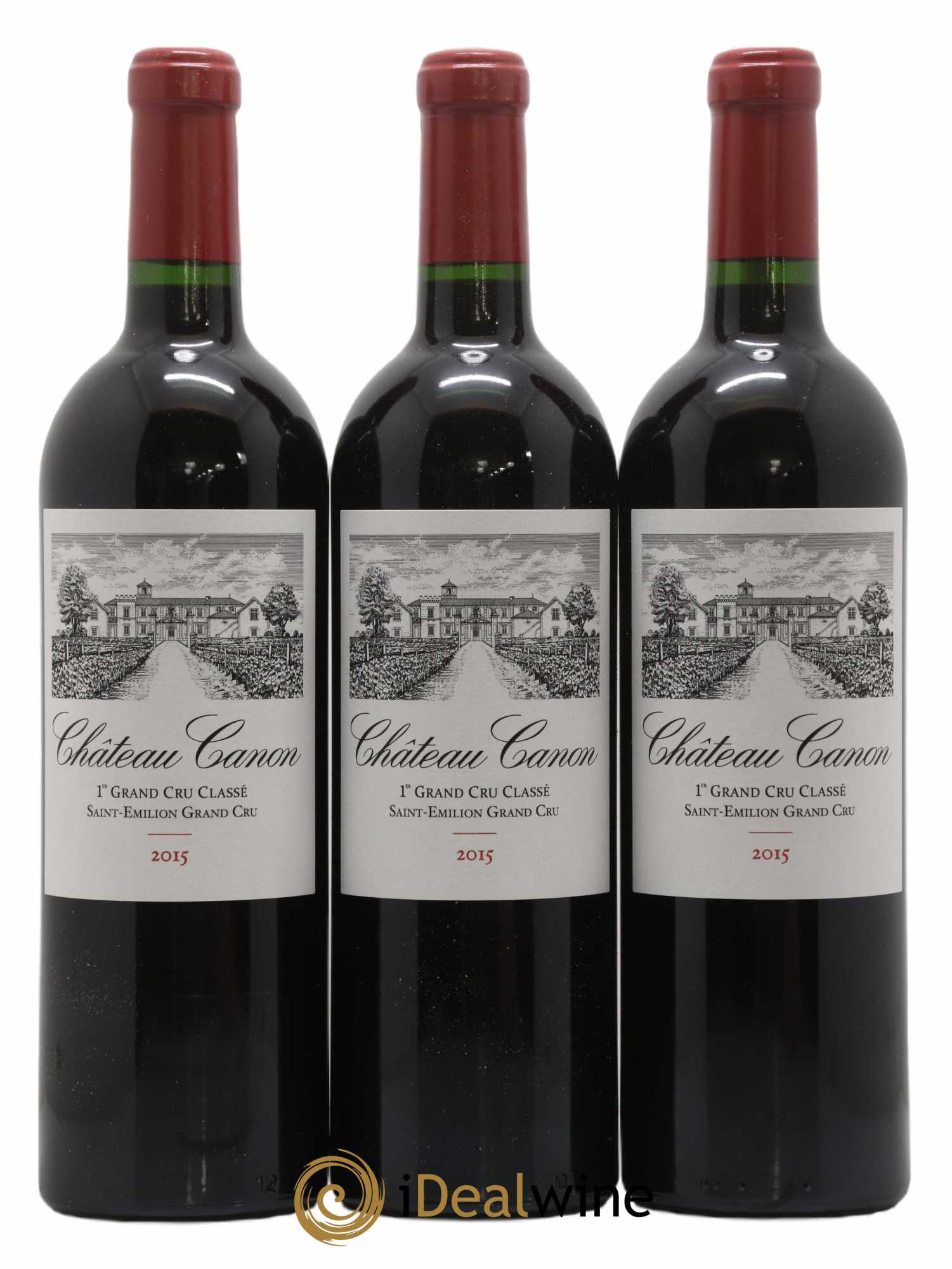 Château Canon 1er Grand Cru Classé B 2015 - Lot of 12 bottles - 3