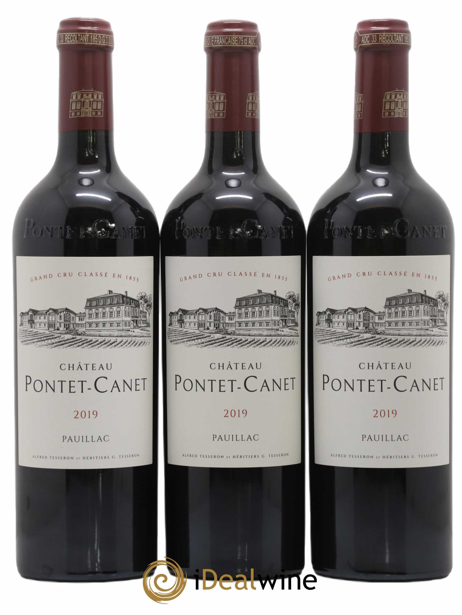 Château Pontet Canet 5ème Grand Cru Classé 2019 - Lot de 6 bouteilles - 1