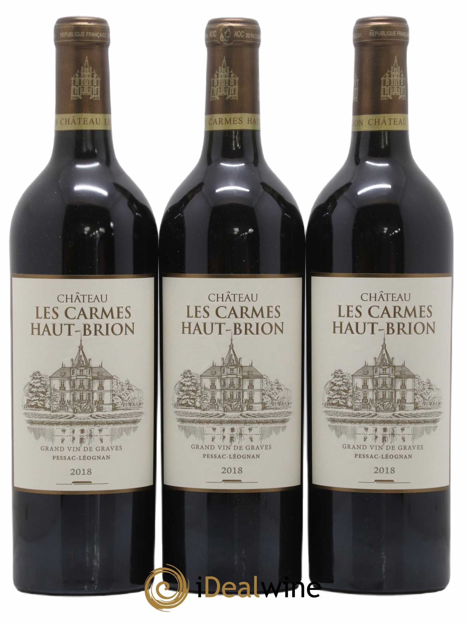 Château Les Carmes Haut-Brion 2018 - Lot de 6 bouteilles - 1