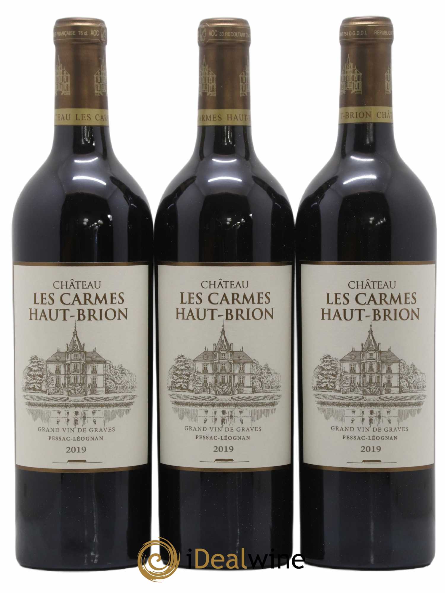Château Les Carmes Haut-Brion 2019 - Lot of 6 bottles - 1