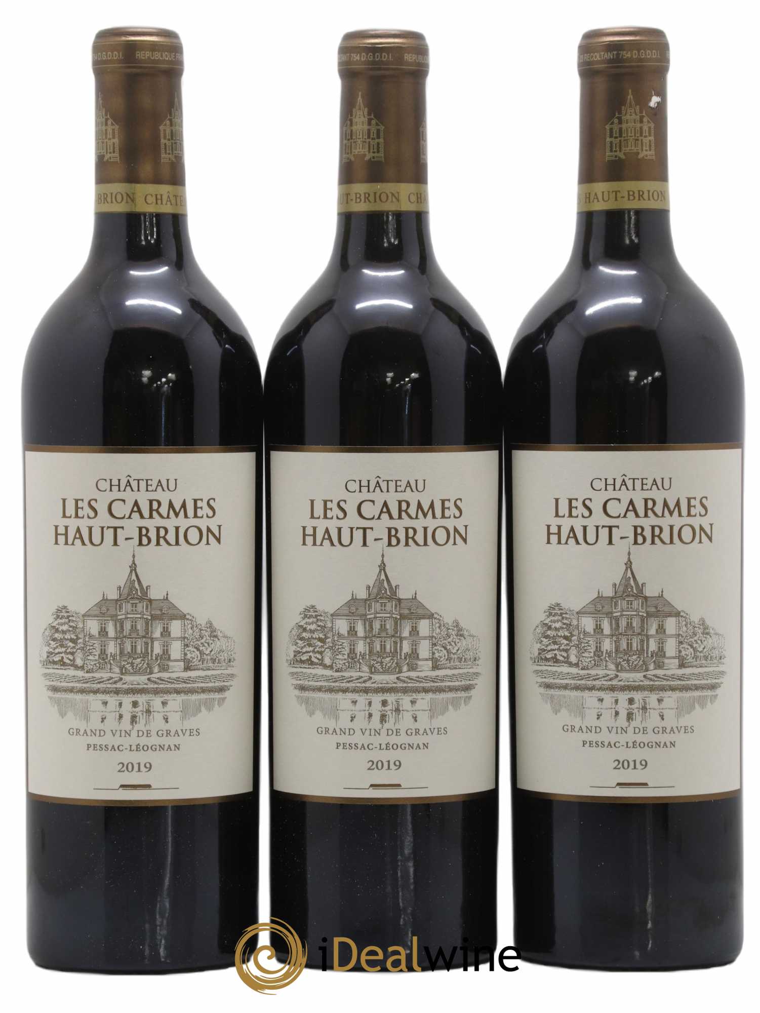 Château Les Carmes Haut-Brion 2019 - Lot of 6 bottles - 2