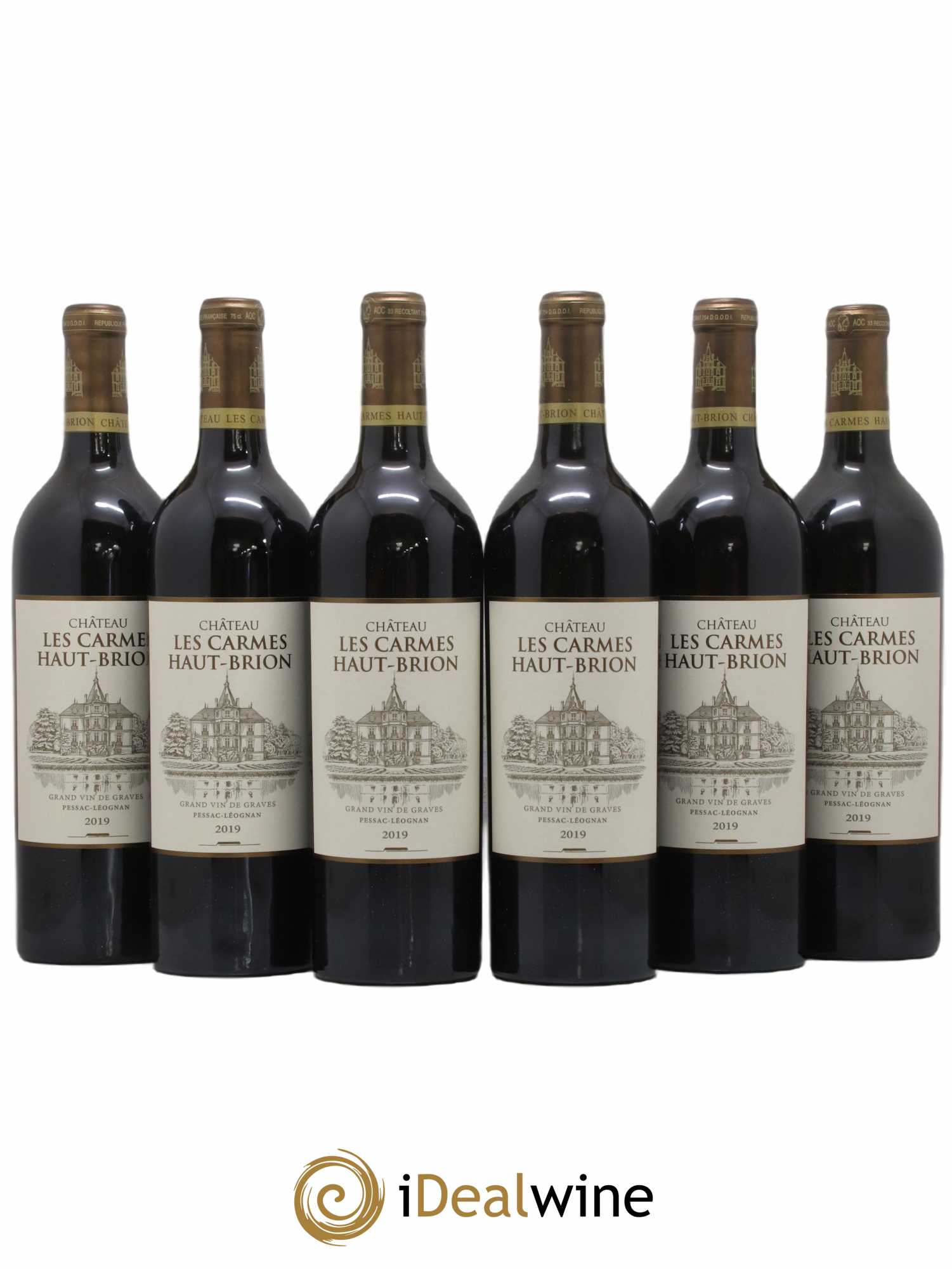Château Les Carmes Haut-Brion 2019 - Lot de 6 bouteilles - 0