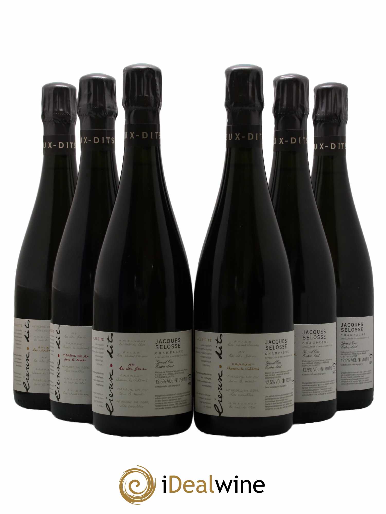 Caisse Collection Lieux-dits Jacques Selosse - Lot de 6 bouteilles - 0