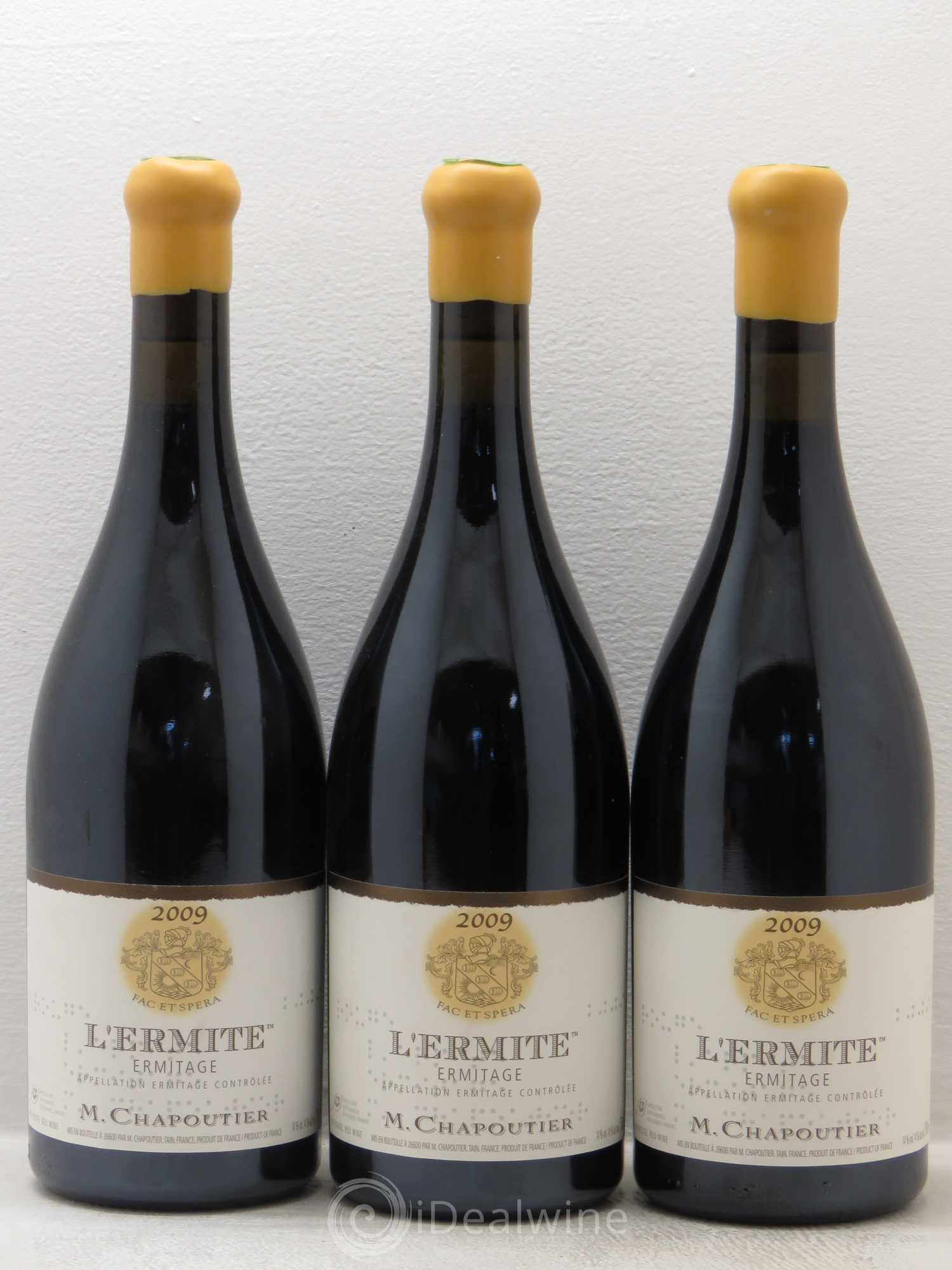 Hermitage Ermitage l'Ermite Chapoutier 2009 - Lot de 6 bouteilles - 1