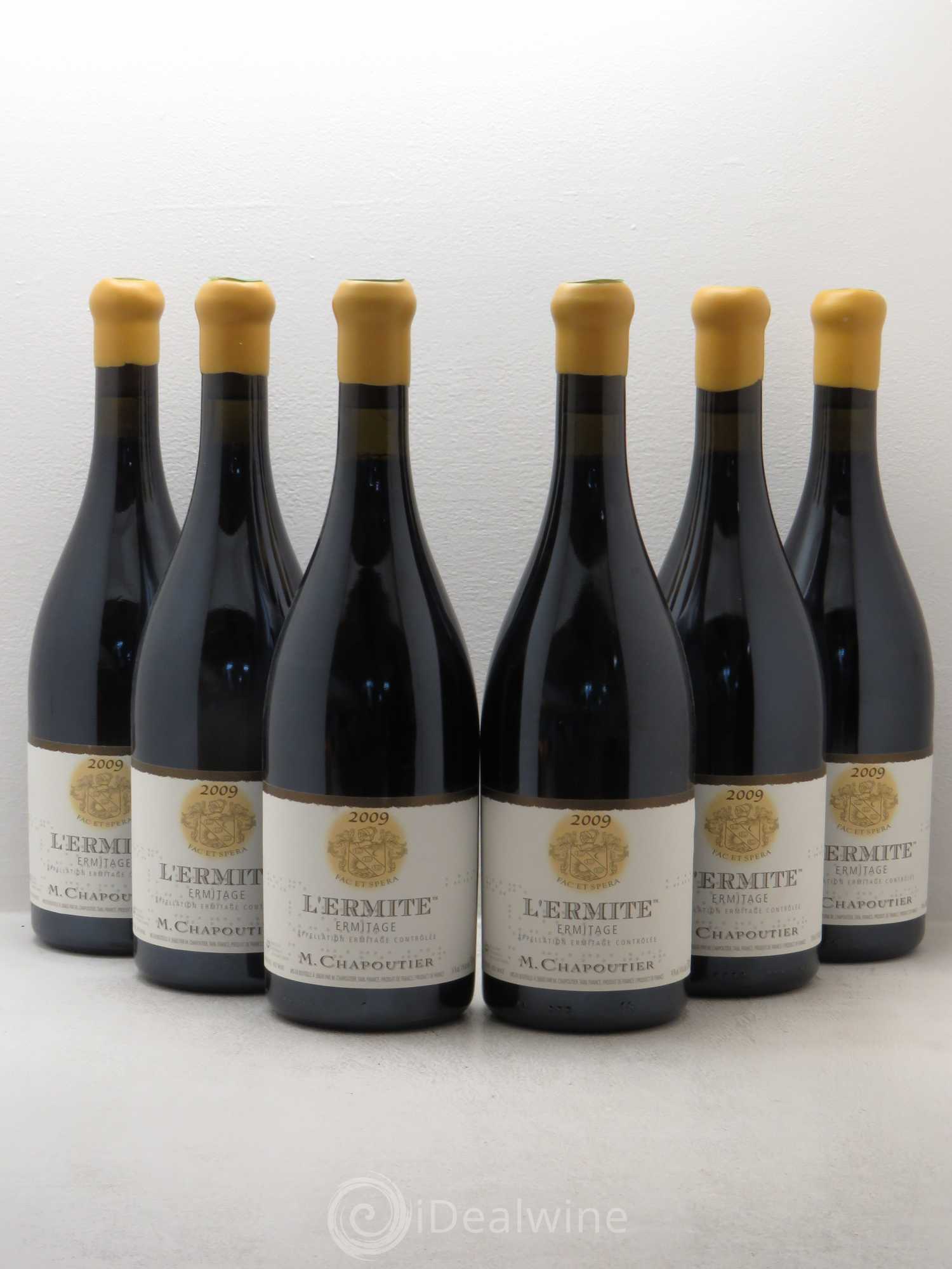 Hermitage Ermitage l'Ermite Chapoutier 2009 - Lot de 6 bouteilles - 0
