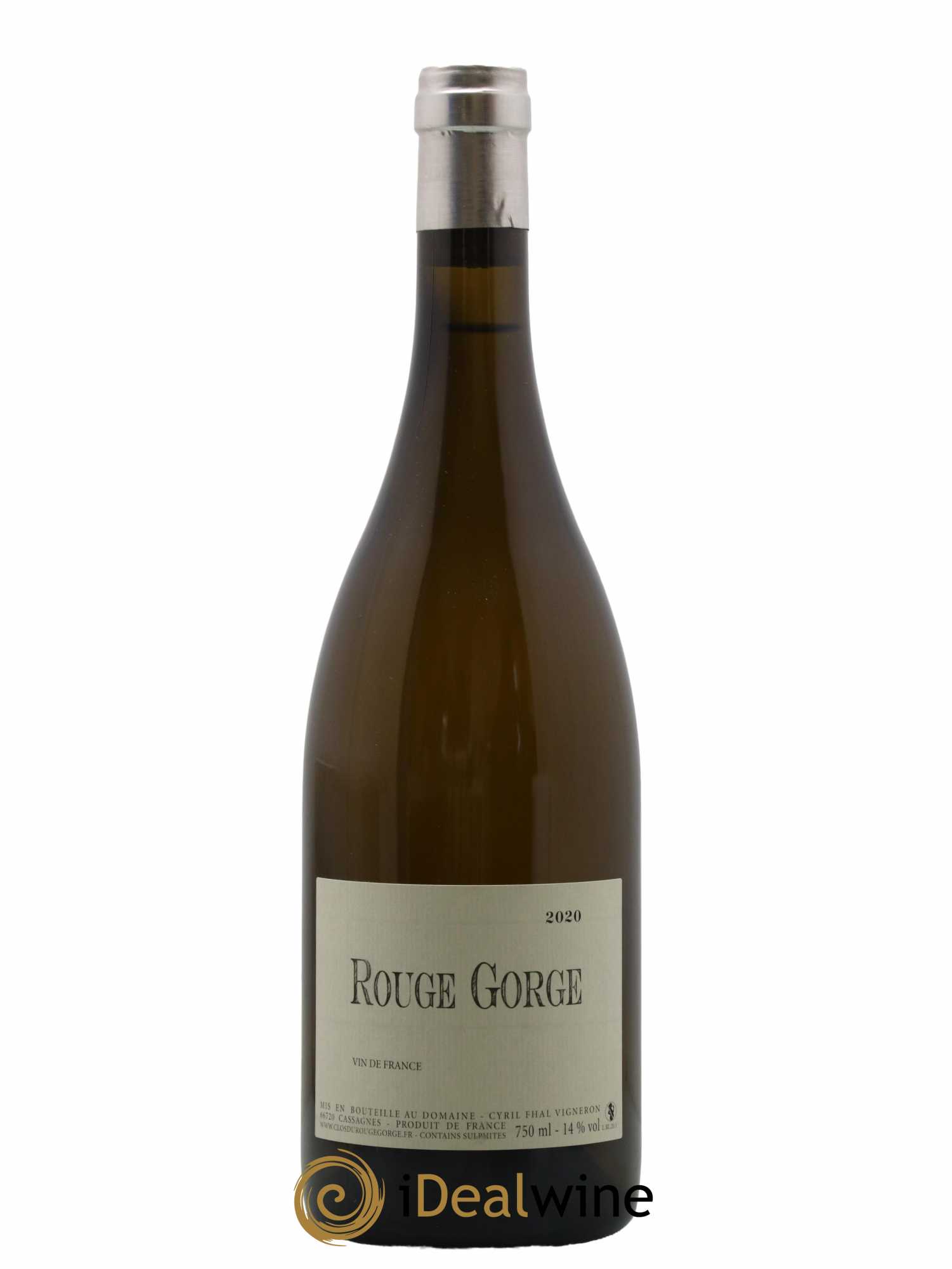 Côtes Catalanes Clos du Rouge Gorge Cyril Fhal 2020 - Lot de 1 bouteille - 0