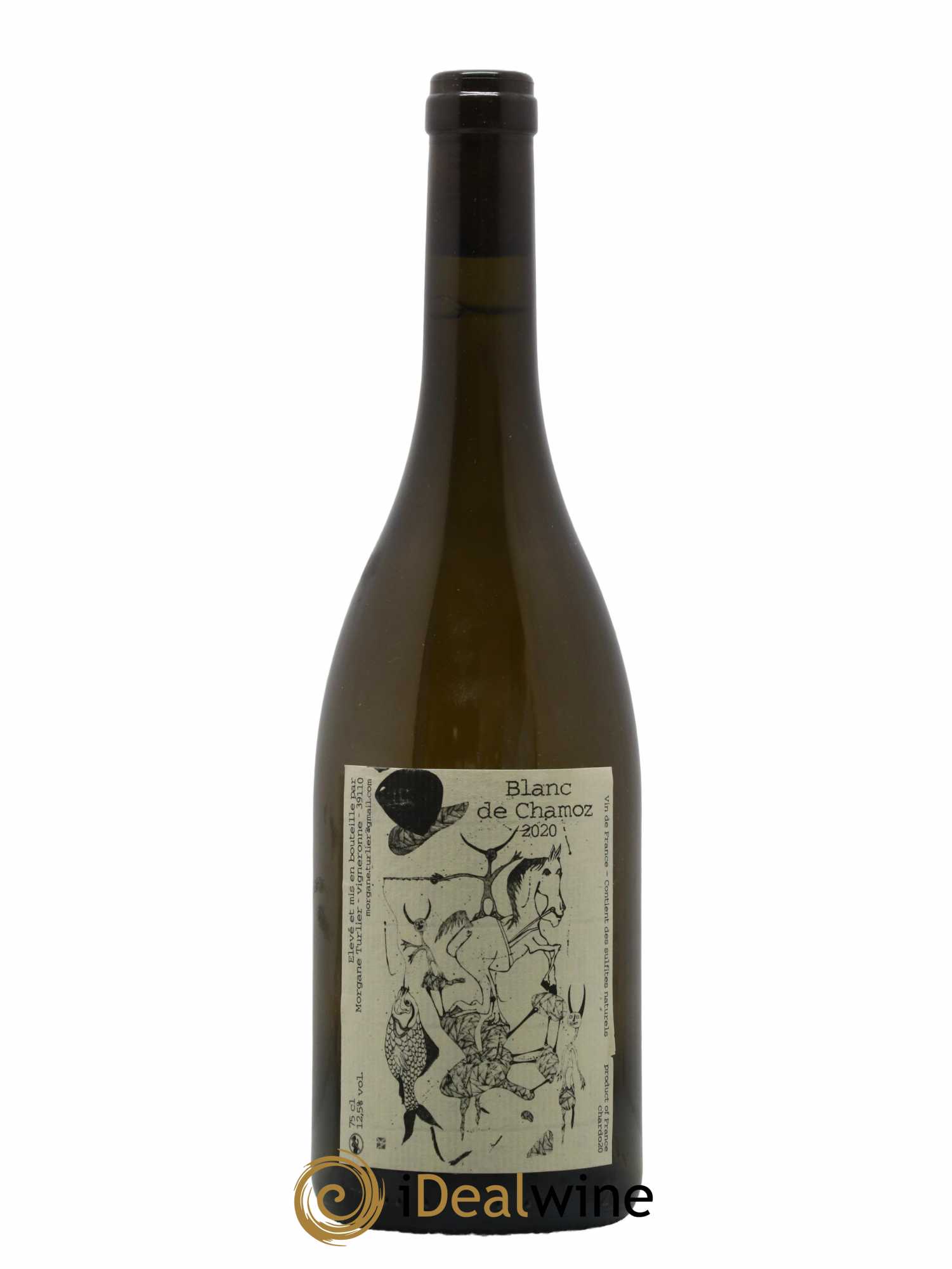 Vin de France Blanc de Chamoz Chardonnay Morgane Turlier 2020 - Lot de 1 bouteille - 0