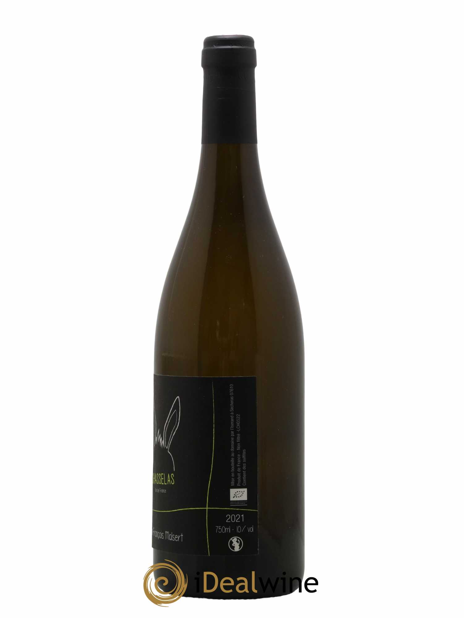 Vin de France Chasselas Domaine Malsert 2021 - Lot de 1 bouteille - 1