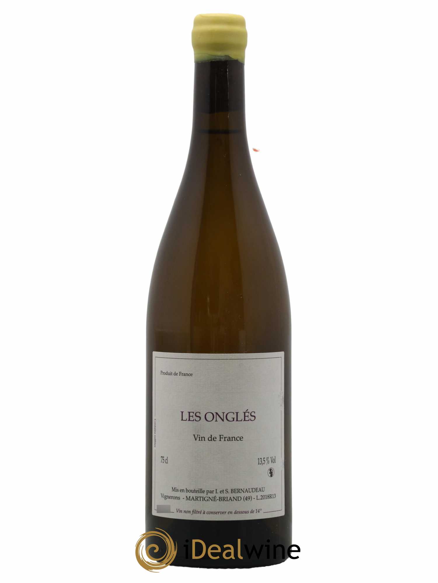 Vin de France Les Onglés Stéphane Bernaudeau 2018 - Lot de 1 bouteille - 0