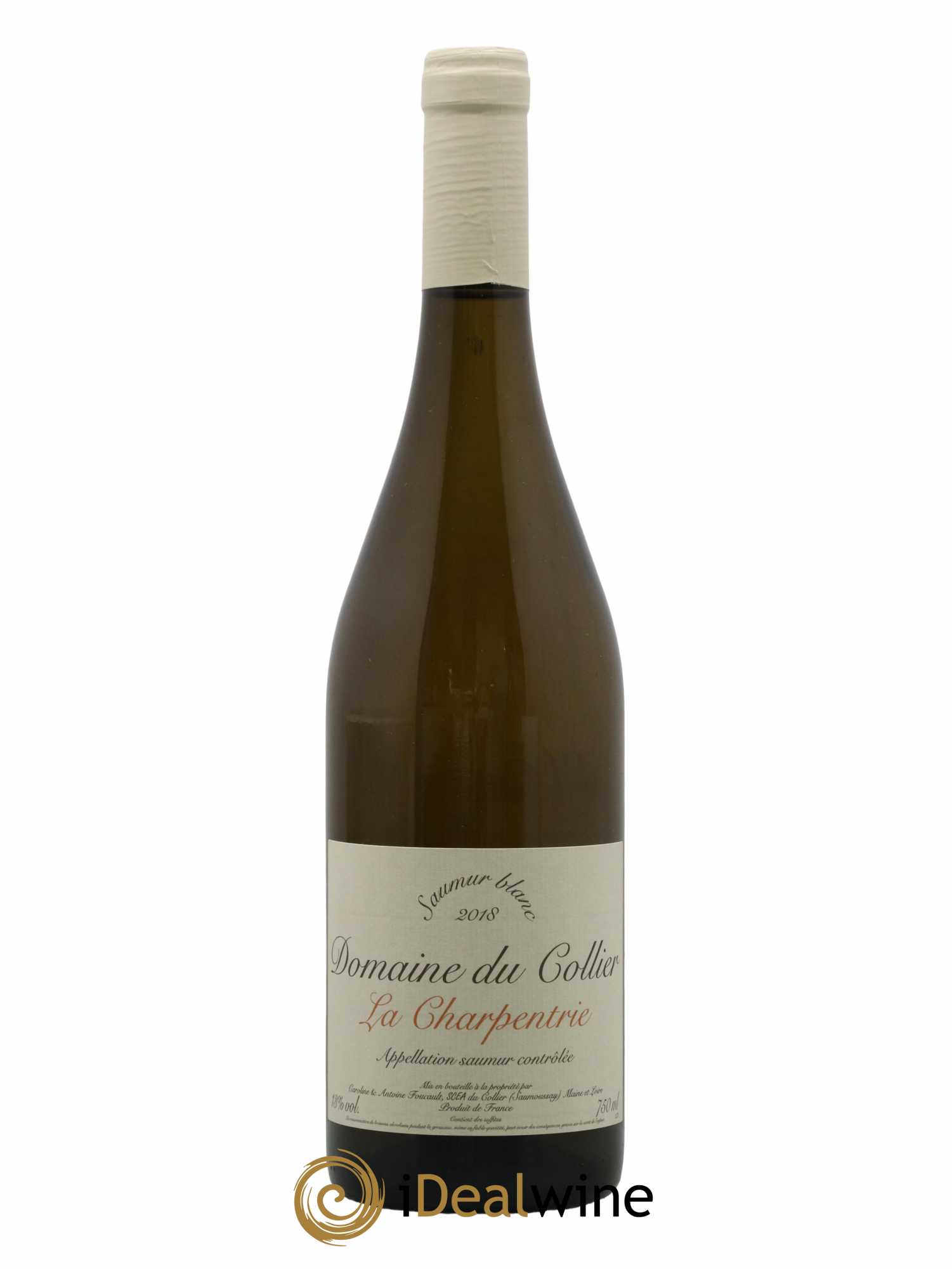 Saumur La Charpentrie Domaine du Collier 2018 - Lot de 1 bouteille - 0