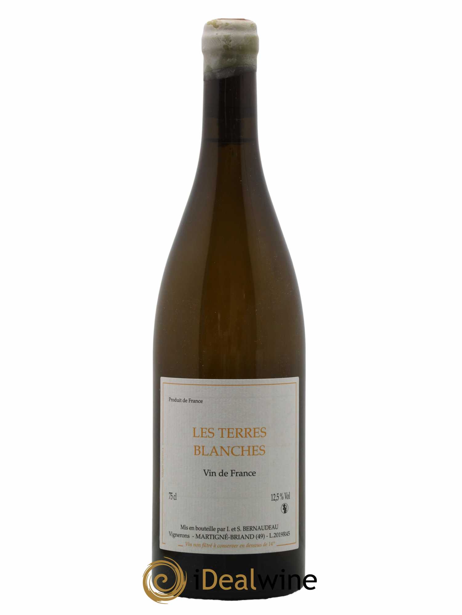Vin de France Les Terres Blanches Stéphane Bernaudeau 2019 - Lot de 1 bouteille - 0