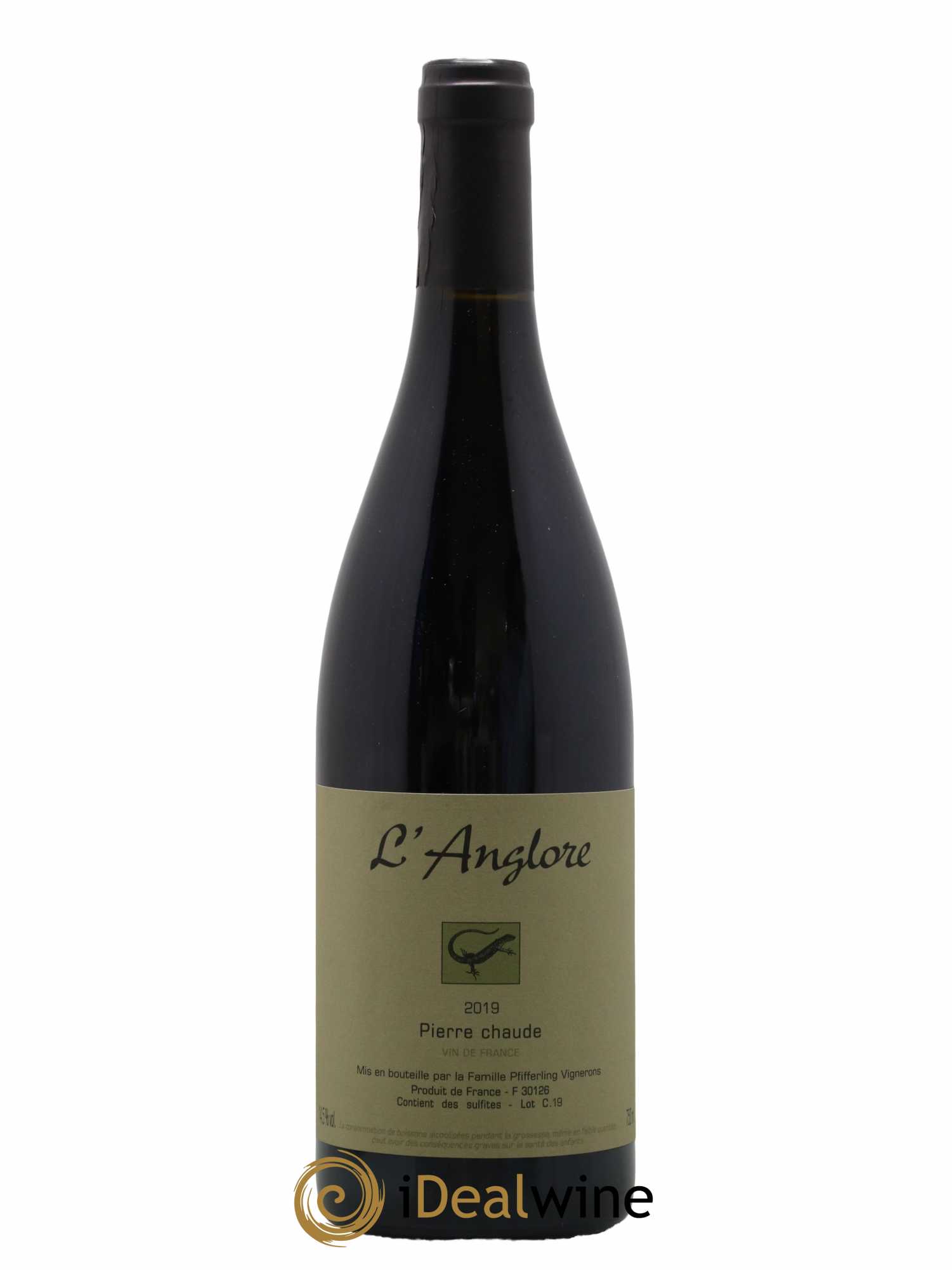 Vin de France Pierre chaude L'Anglore 2019 - Lot de 1 bouteille - 0