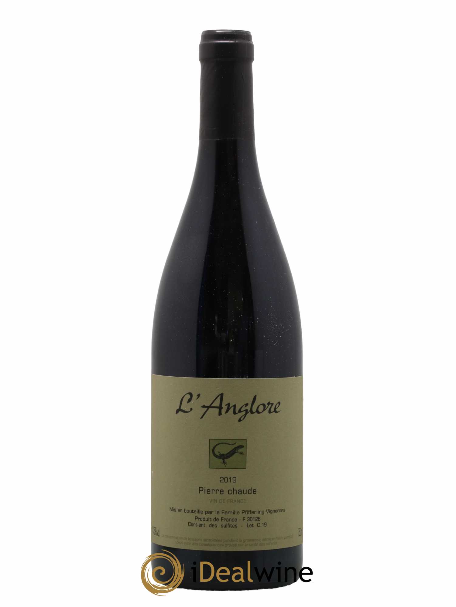 Vin de France Pierre chaude L'Anglore 2019 - Lot de 1 bouteille - 0