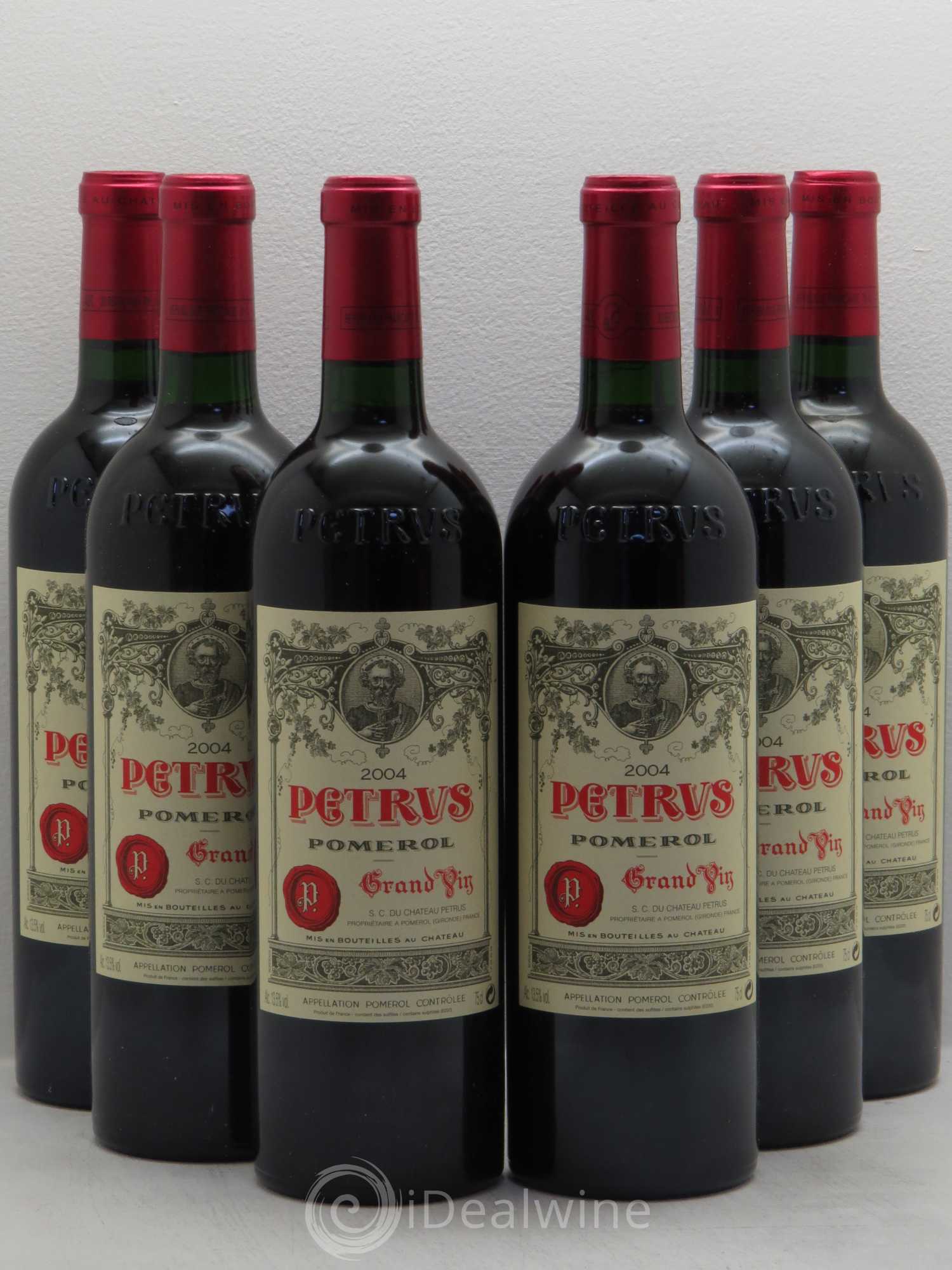 Petrus 2004 - Lot de 6 bouteilles - 0
